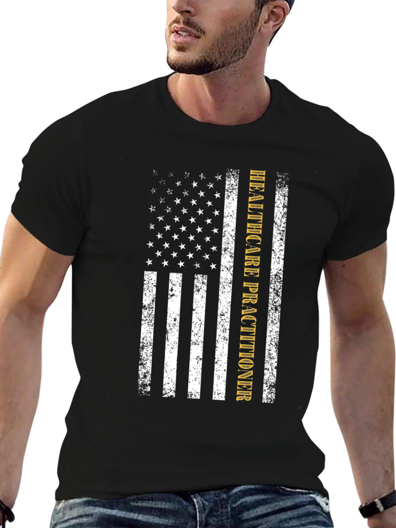 Healthcare Practitioner American Flag T-Shirt