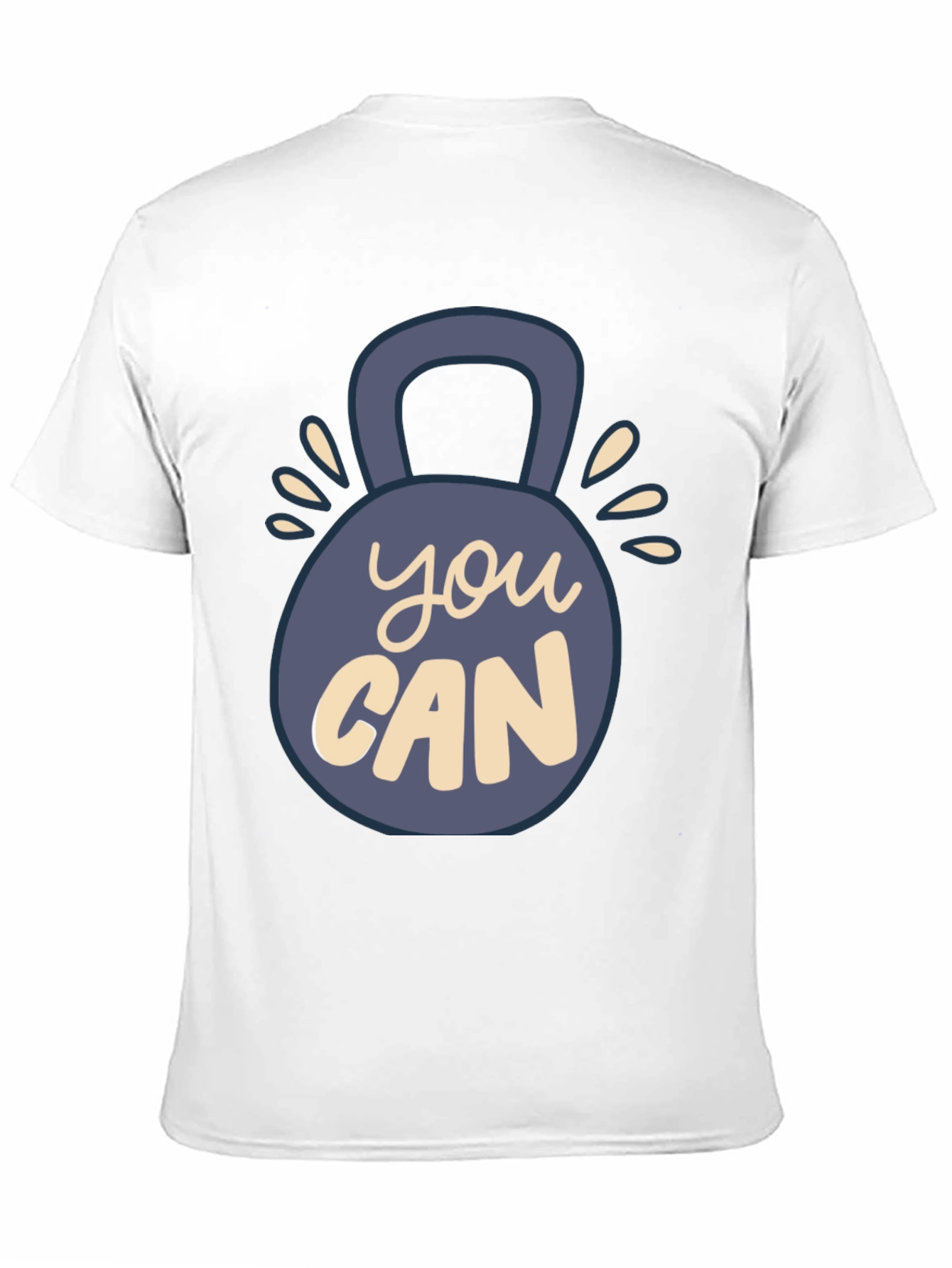 Motivational You Can Kettlebell Graphic T-Shirt