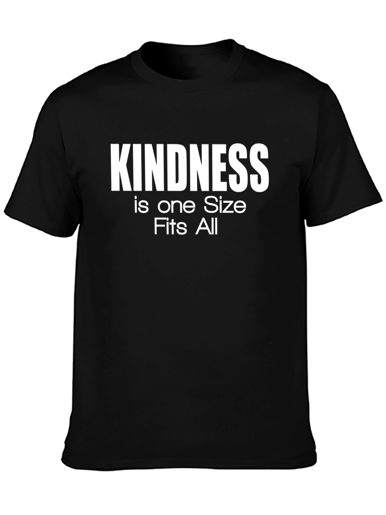 Kindness One Size Fits All Black T-Shirt