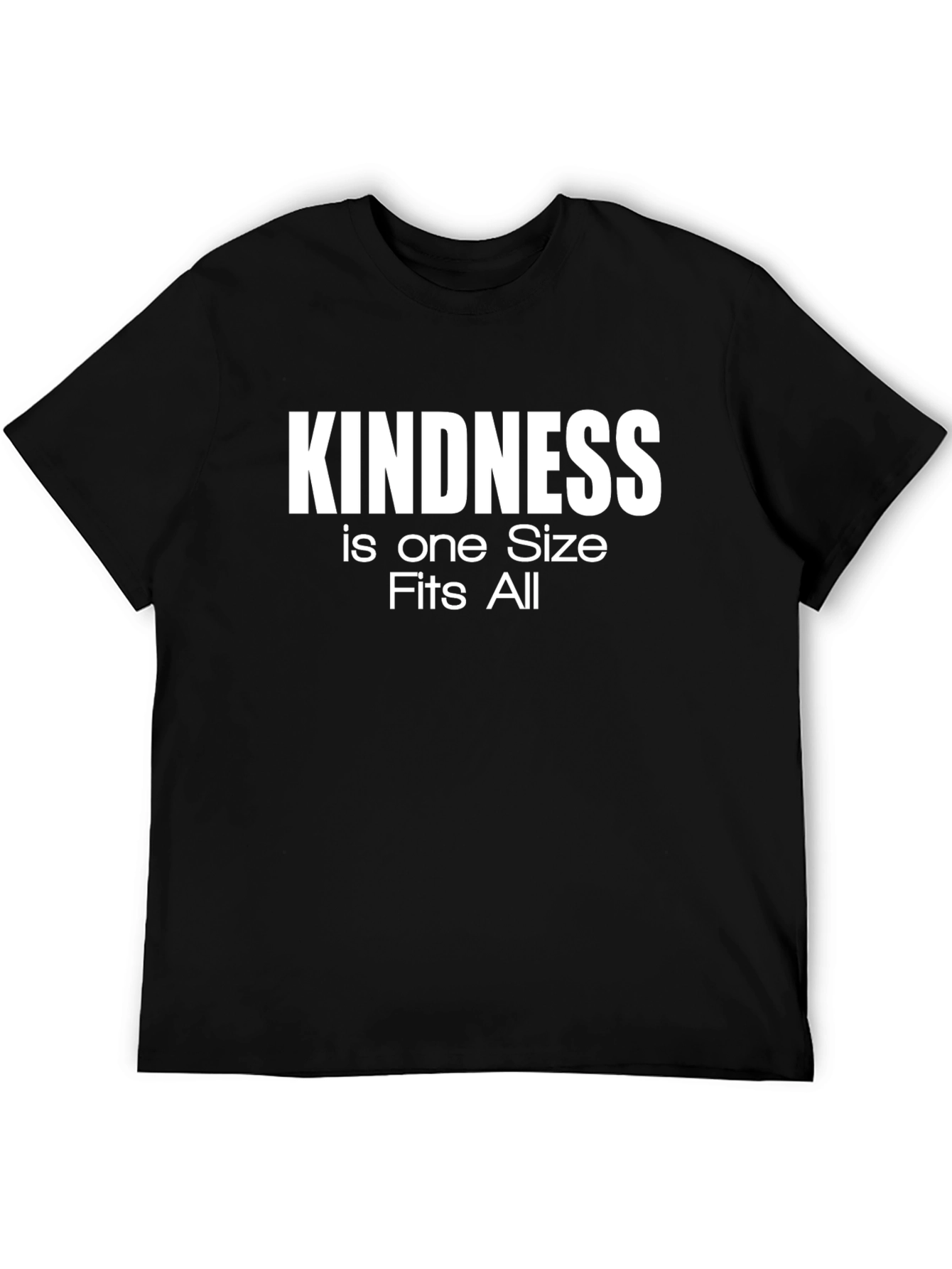 Kindness One Size Fits All Black T-Shirt