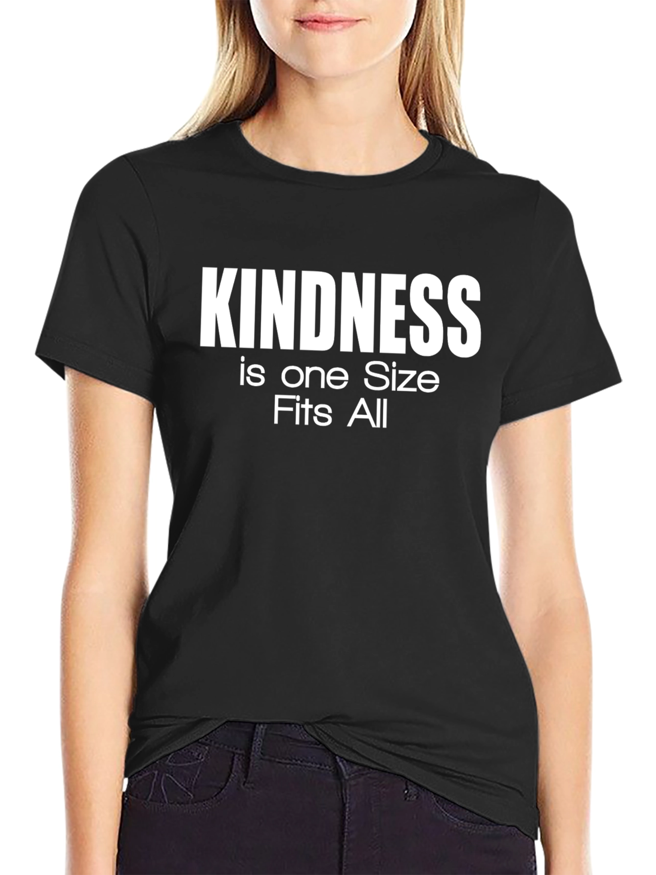 Kindness One Size Fits All Black T-Shirt