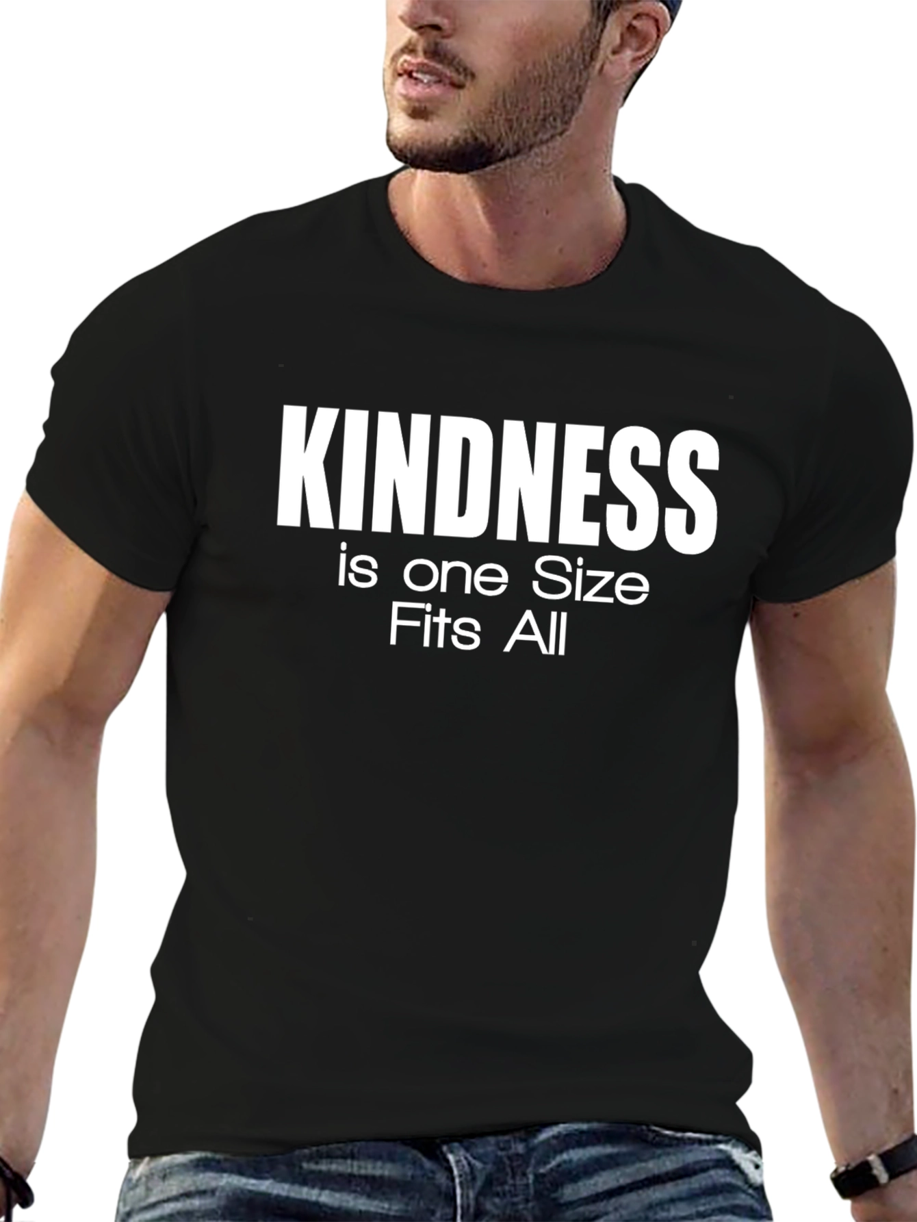 Kindness One Size Fits All Black T-Shirt