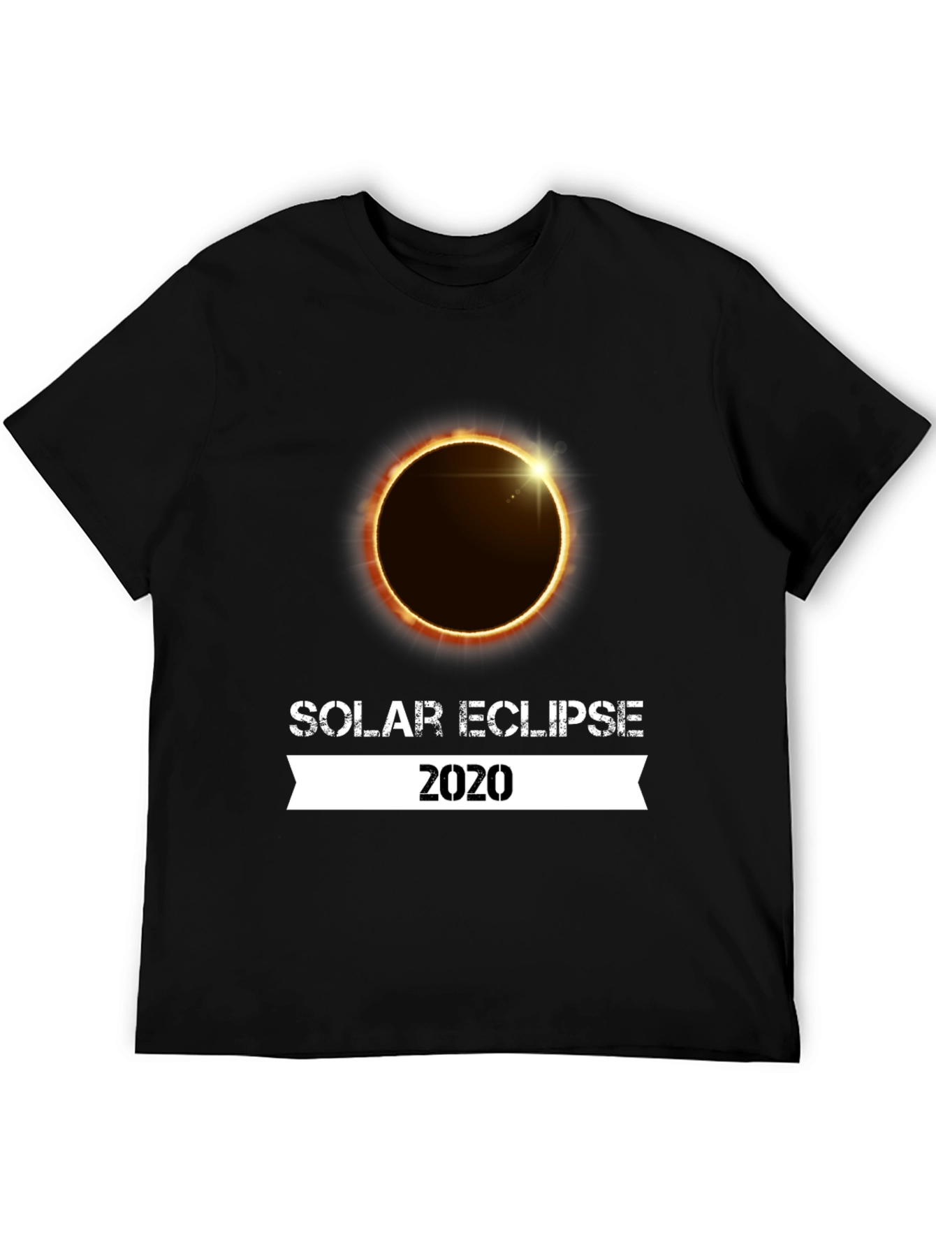 Solar Eclipse 2020 Graphic T-Shirt - Black