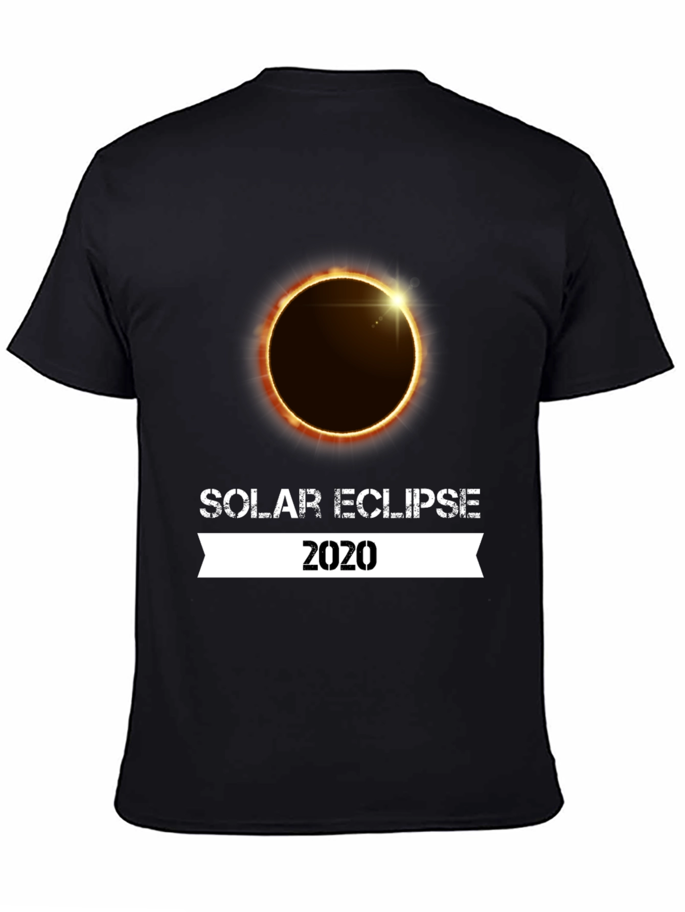 Solar Eclipse 2020 Graphic T-Shirt - Black