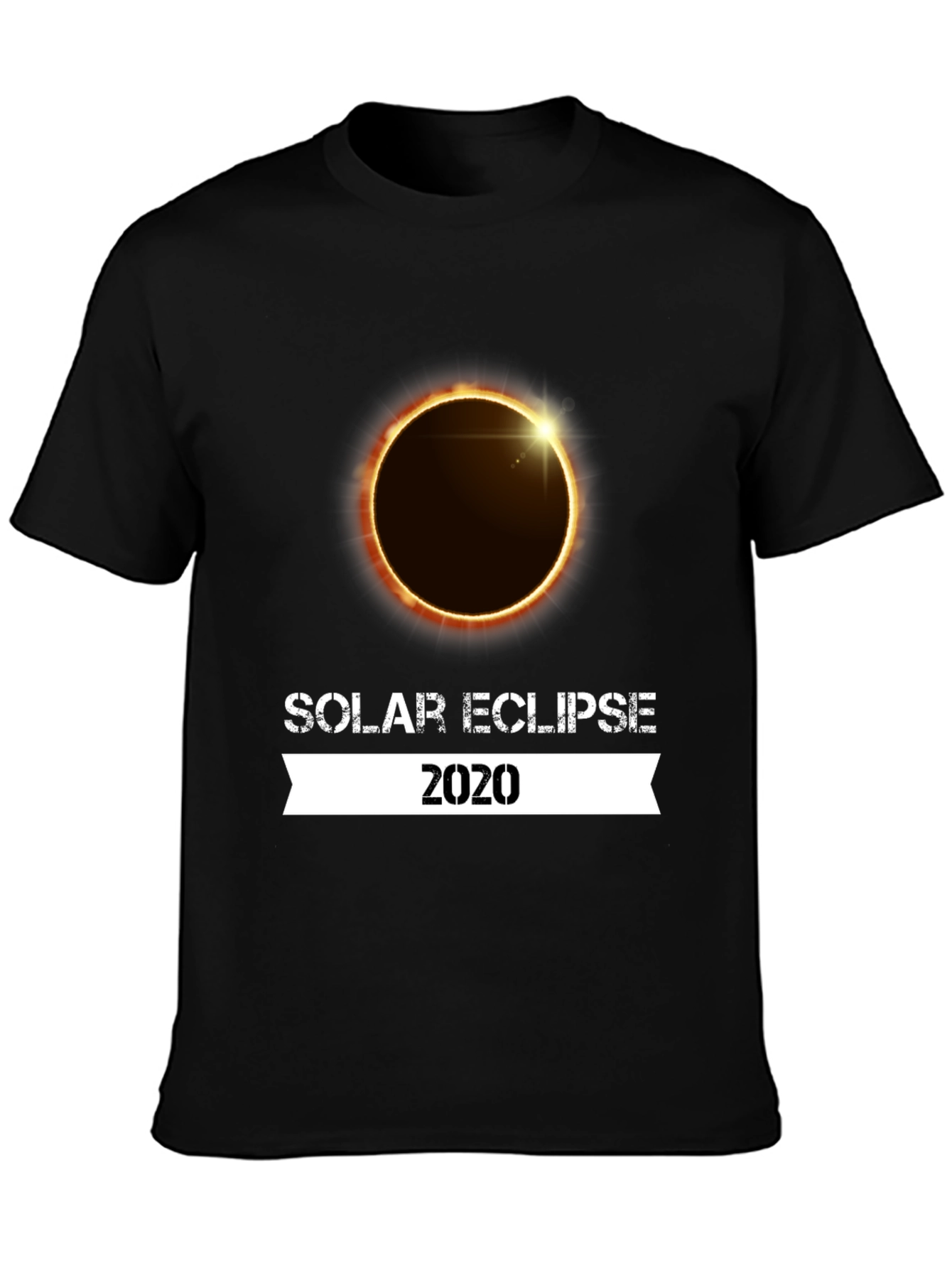 Solar Eclipse 2020 Graphic T-Shirt - Black
