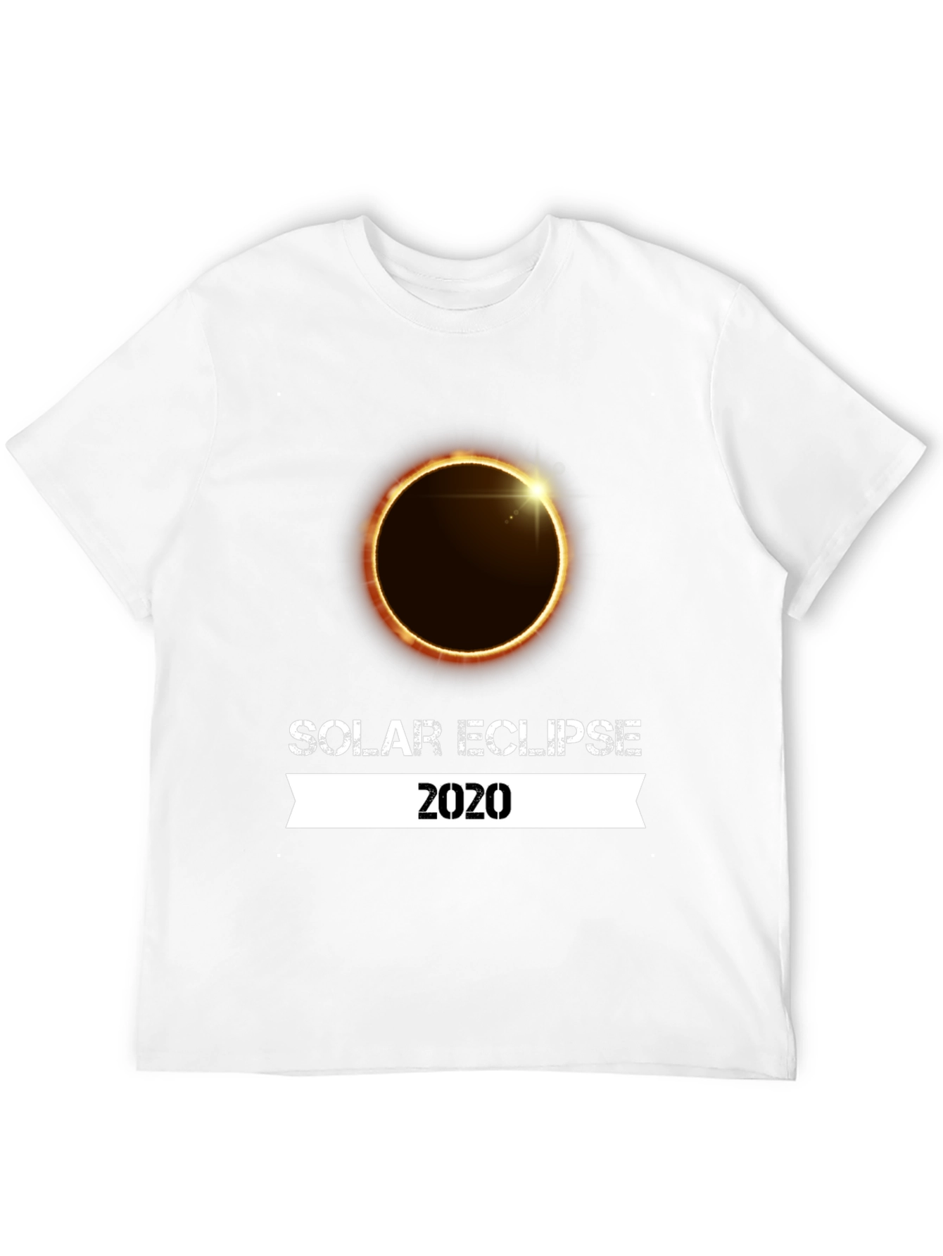 Solar Eclipse 2020 Graphic T-Shirt - Black