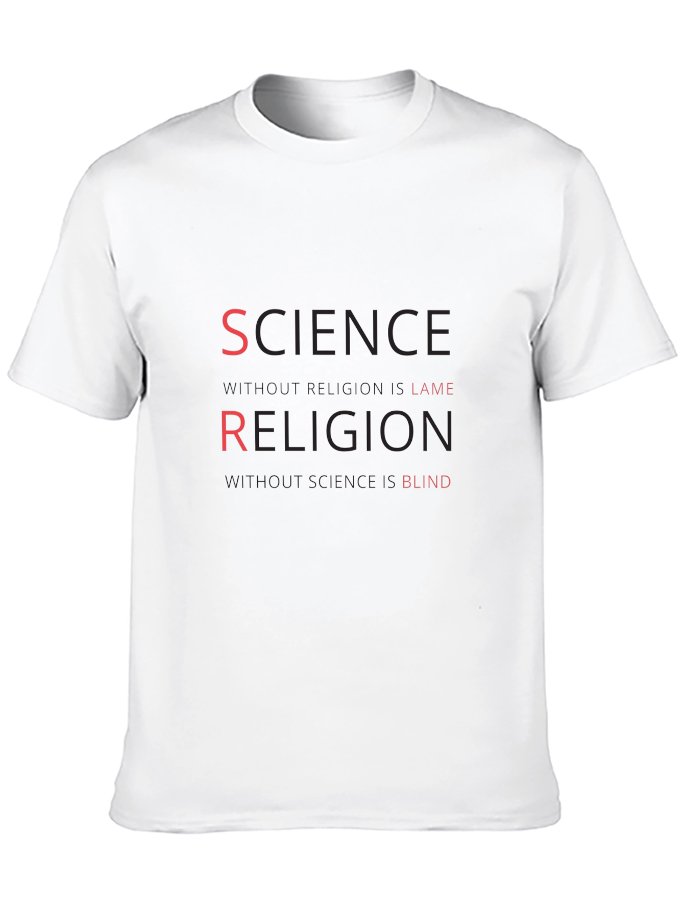 Science Religion T-Shirt Atheist Tee