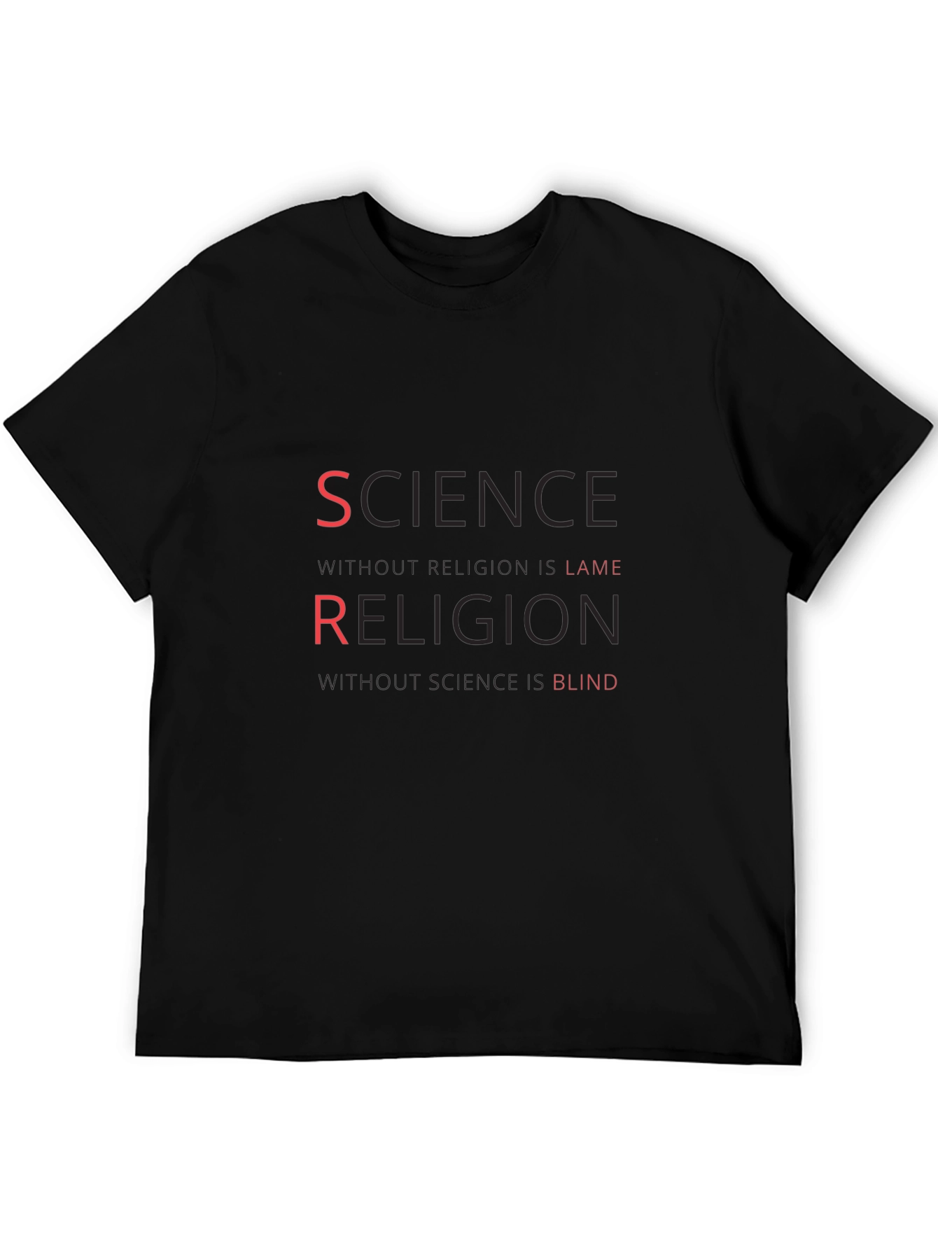 Science Religion T-Shirt Atheist Tee