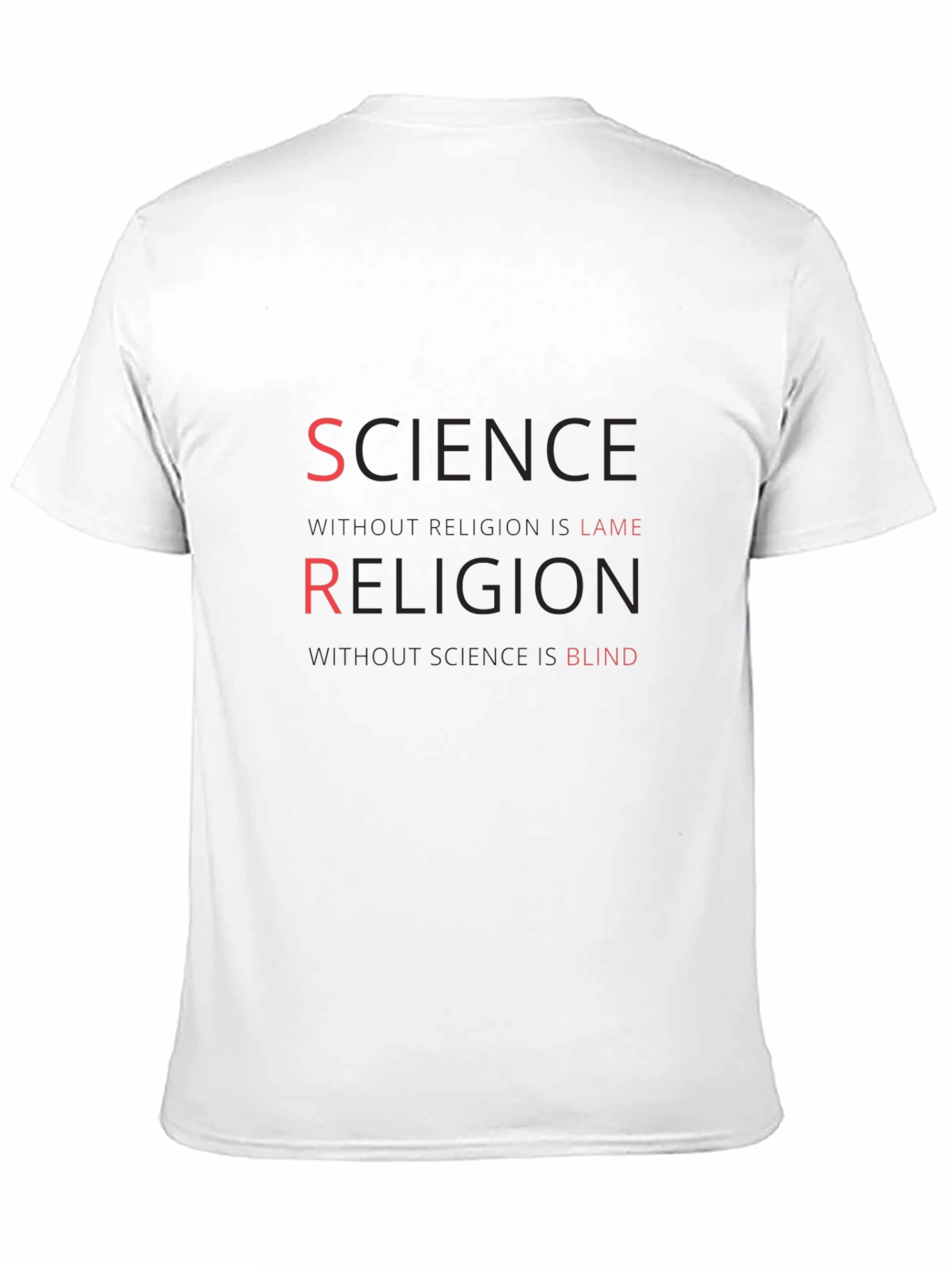 Science Religion T-Shirt Atheist Tee