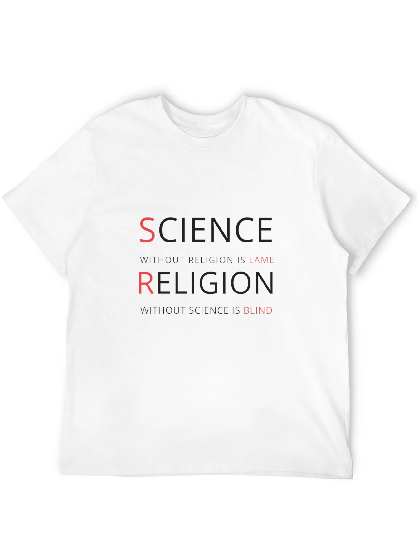 Science Religion T-Shirt Atheist Tee