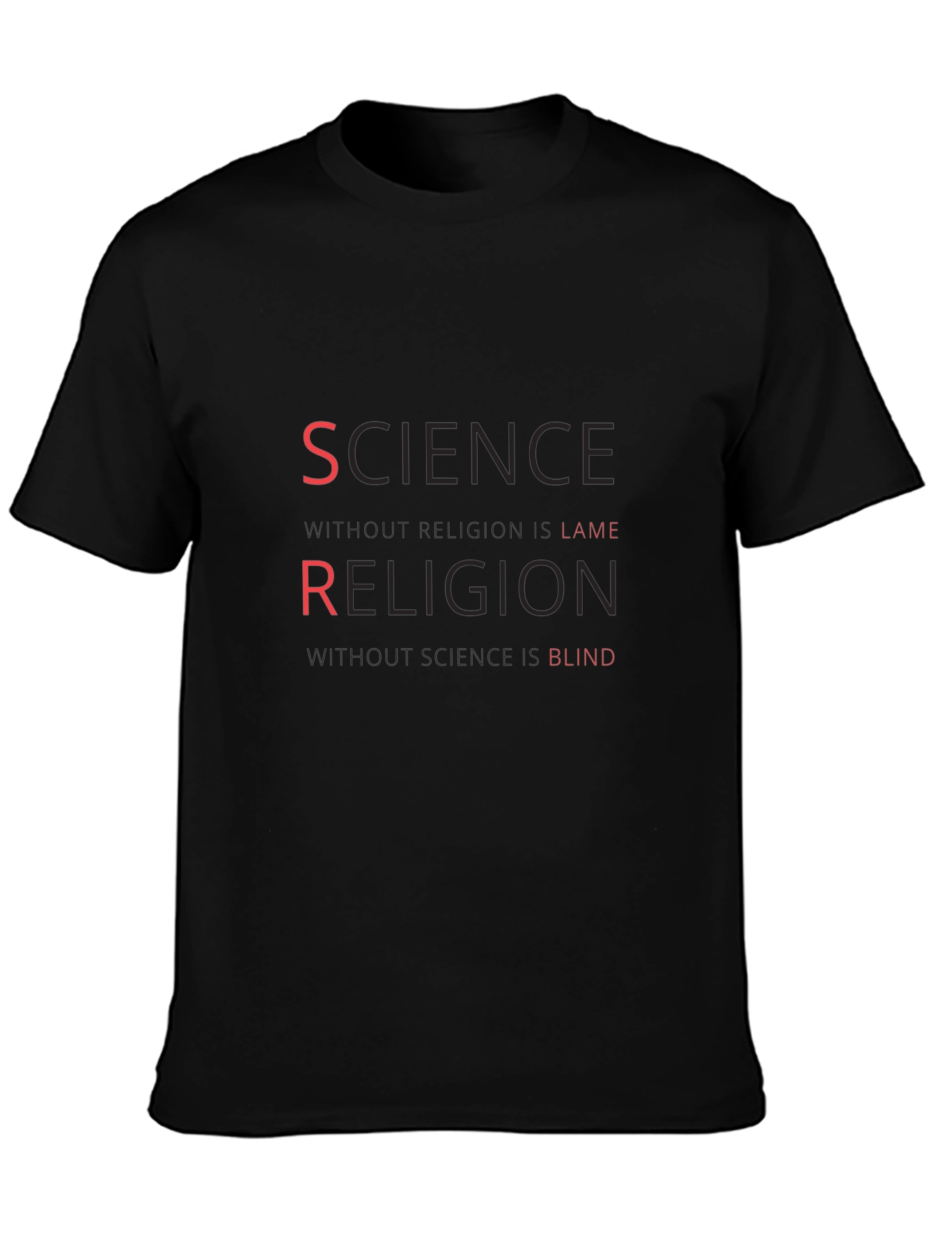 Science Religion T-Shirt Atheist Tee