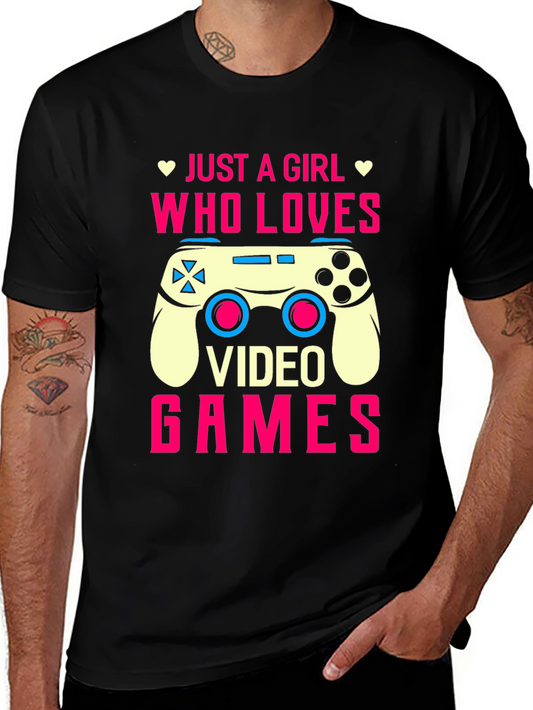 Just A Girl Who Loves Video Games T-Shirt