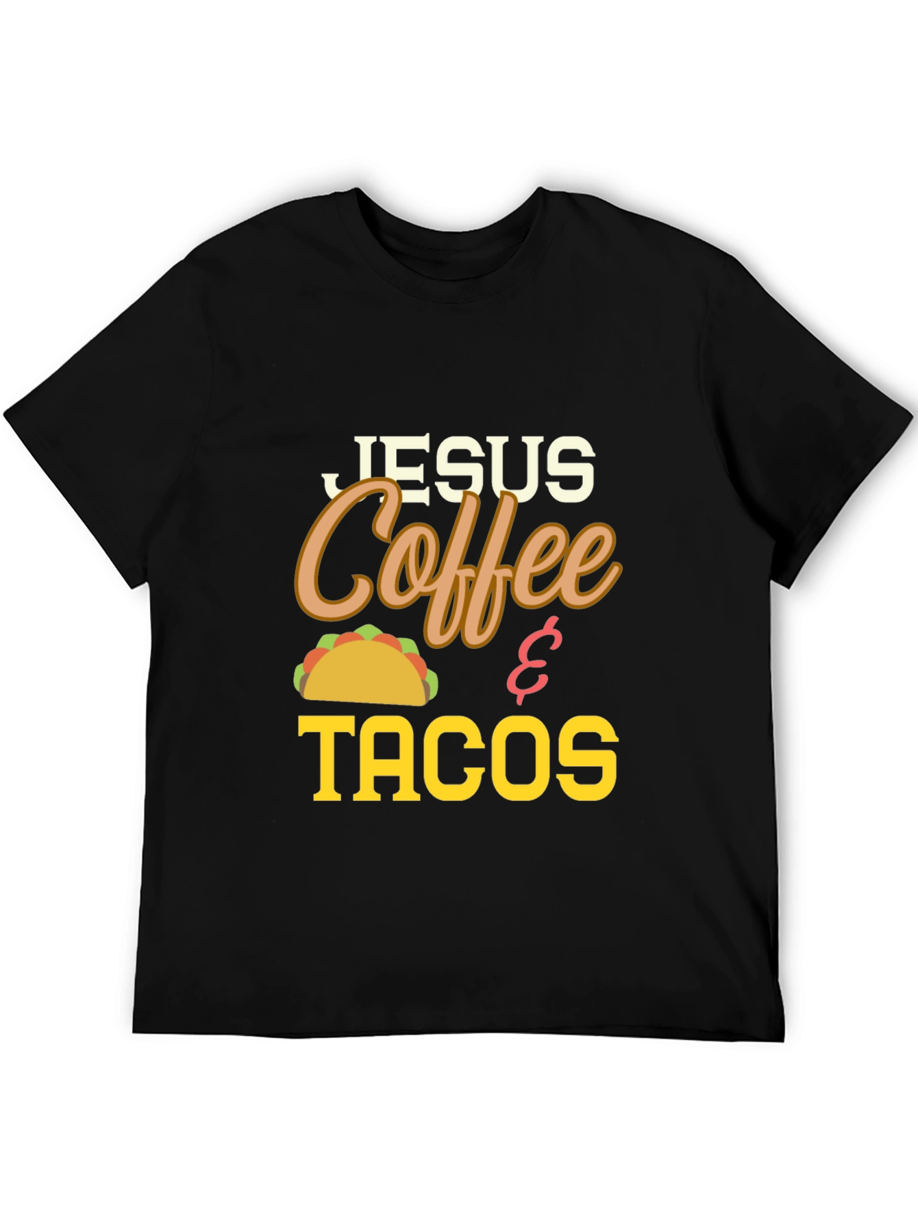 Jesus Coffee and Tacos Graphic Tee
