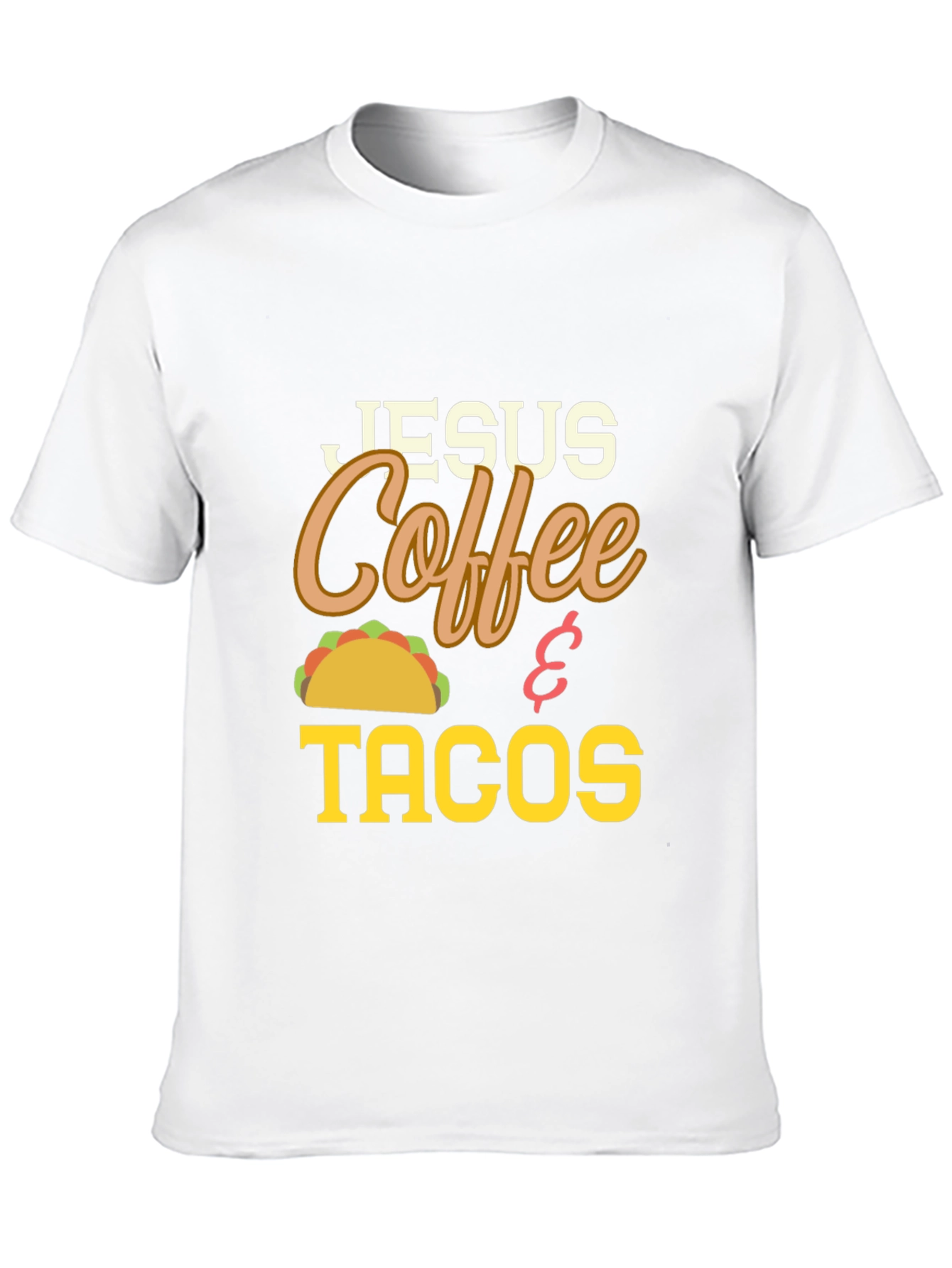 Jesus Coffee and Tacos Graphic Tee