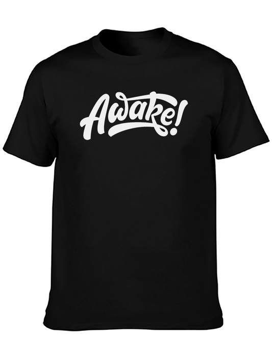 Awake! Graphic Print Black T-Shirt