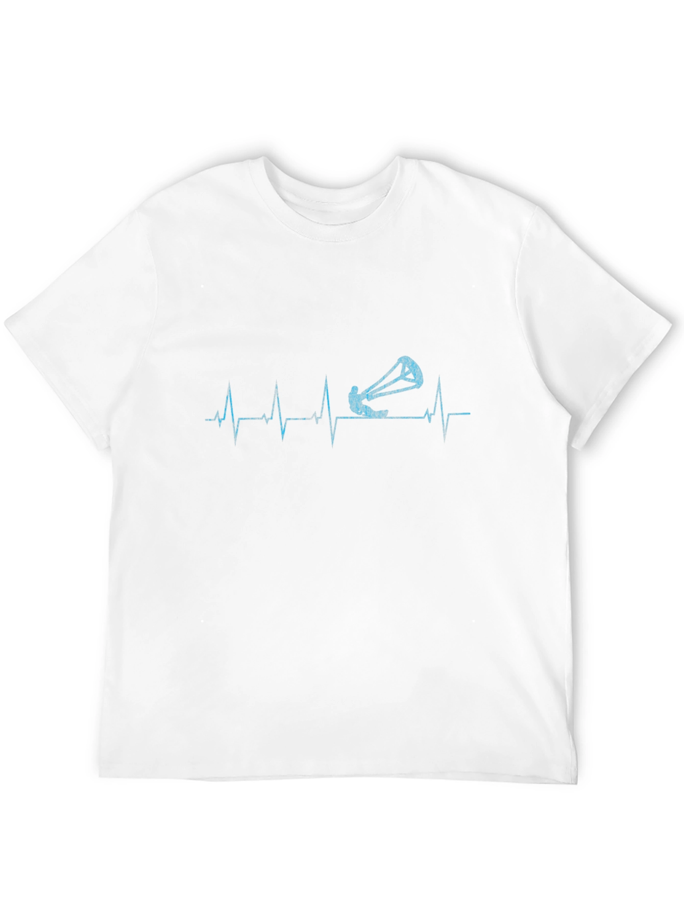 Kitesurfing Heartbeat T-Shirt - Black