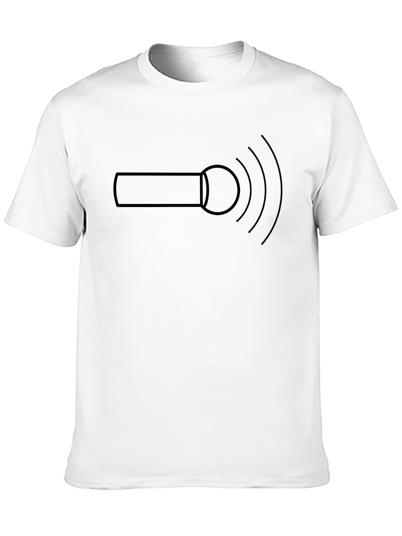 Microphone Waves Graphic T-Shirt