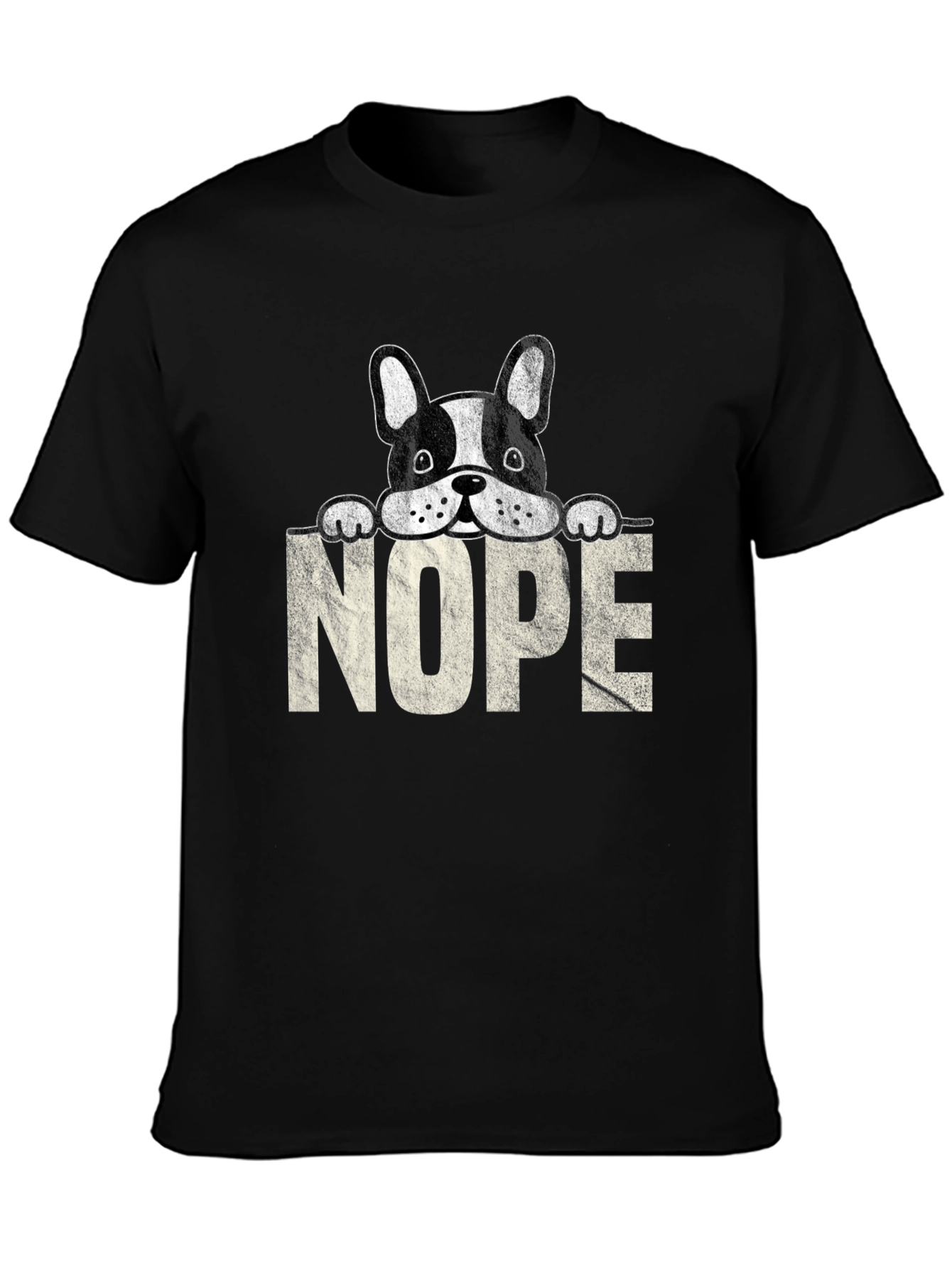 Nope Dog T-Shirt - Funny Graphic Tee