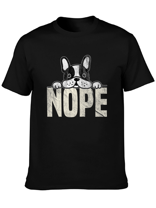 Nope Dog T-Shirt - Funny Graphic Tee