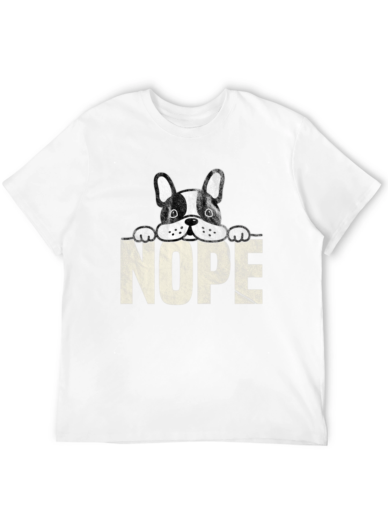 Nope Dog T-Shirt - Funny Graphic Tee