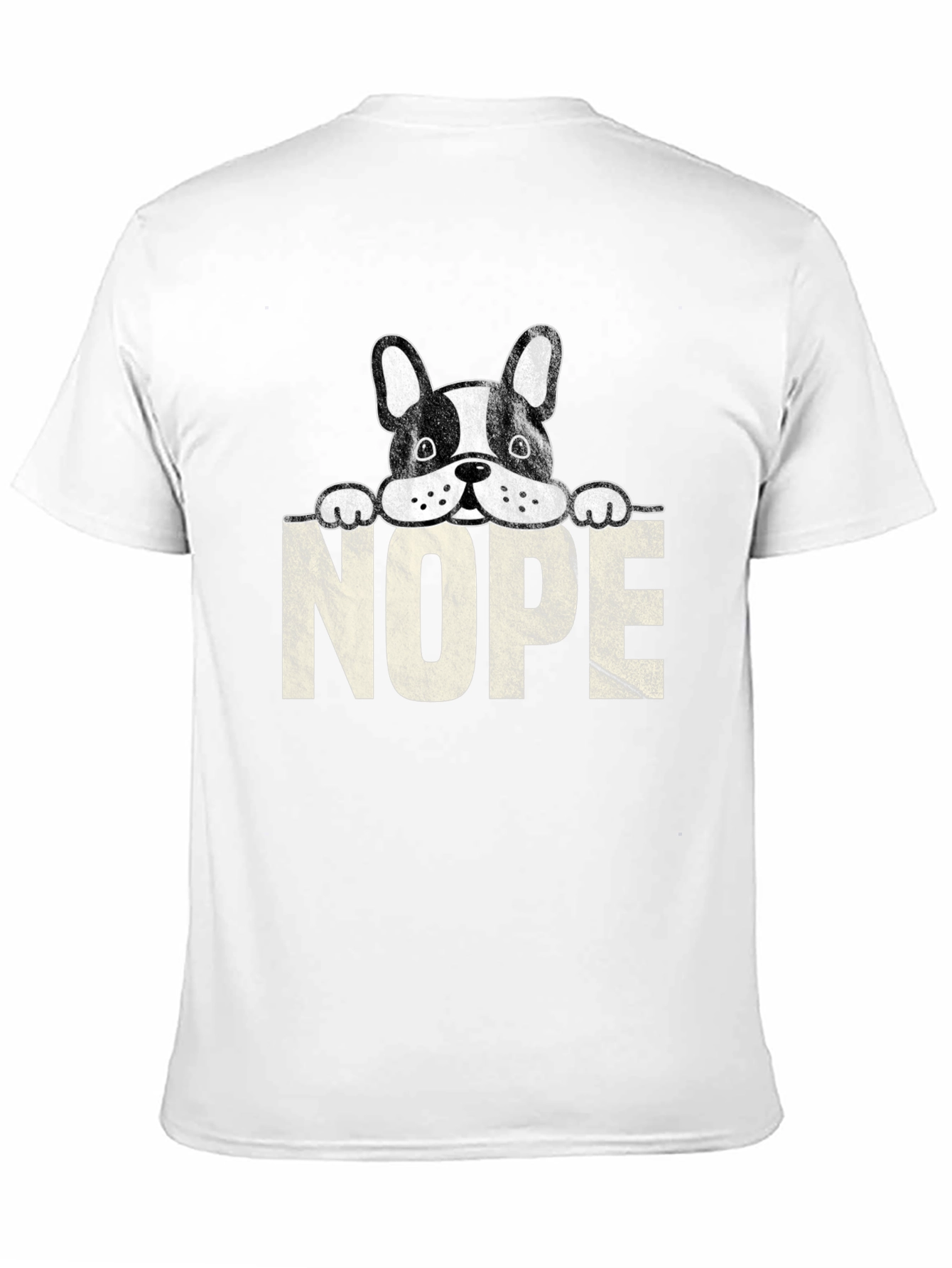 Nope Dog T-Shirt - Funny Graphic Tee