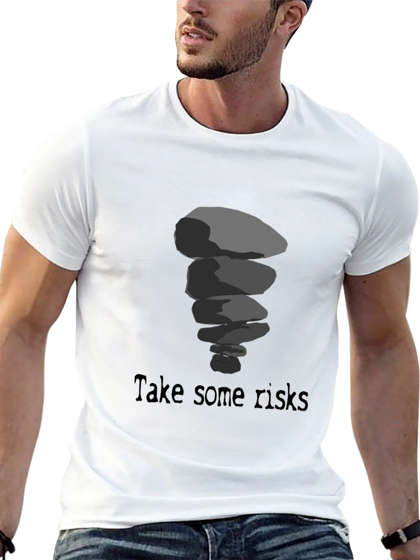 Risk Taker T-Shirt - Stacked Stone Design