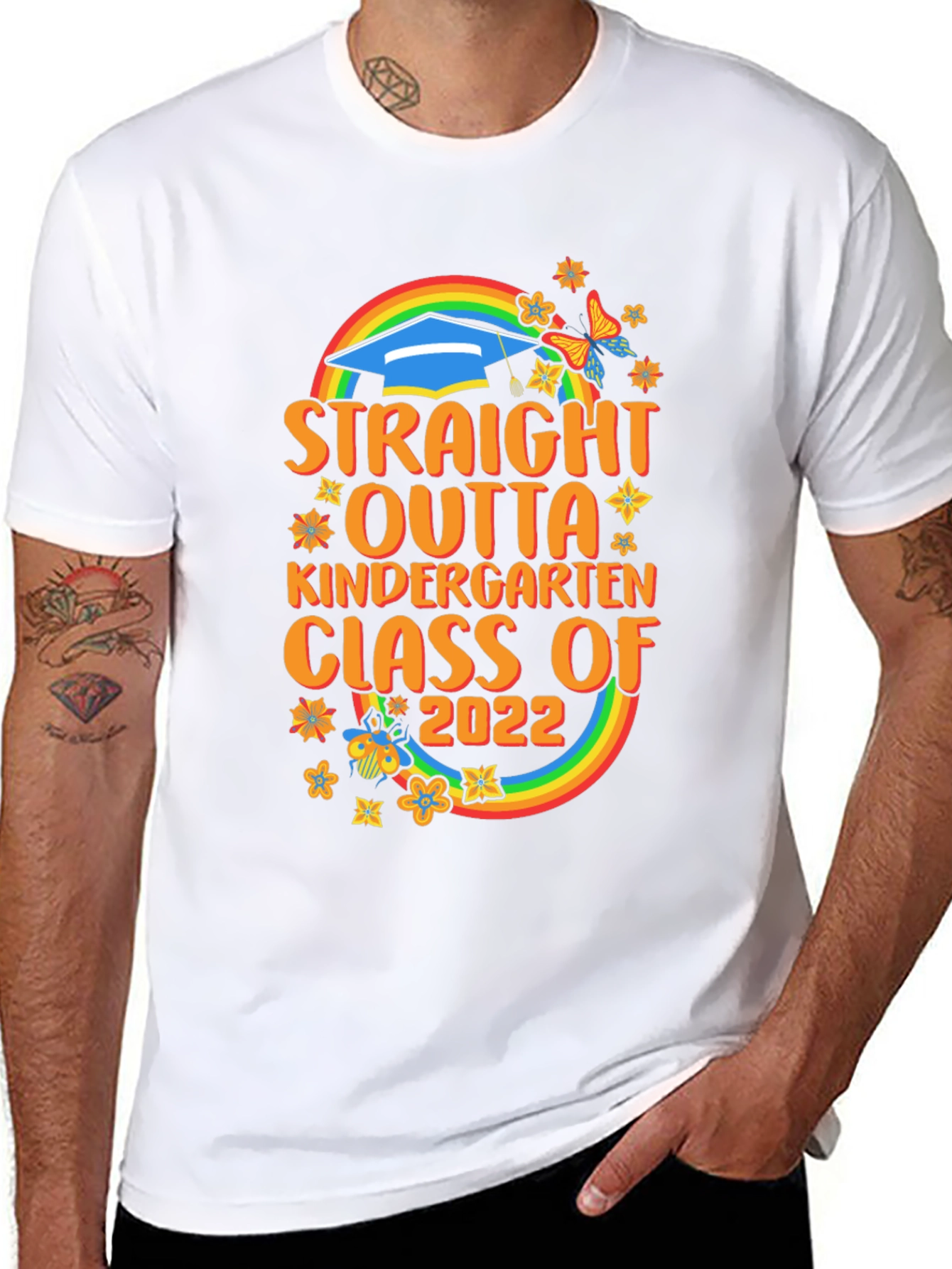 Straight Outta Kindergarten Class of 2022 Graduation T-Shirt