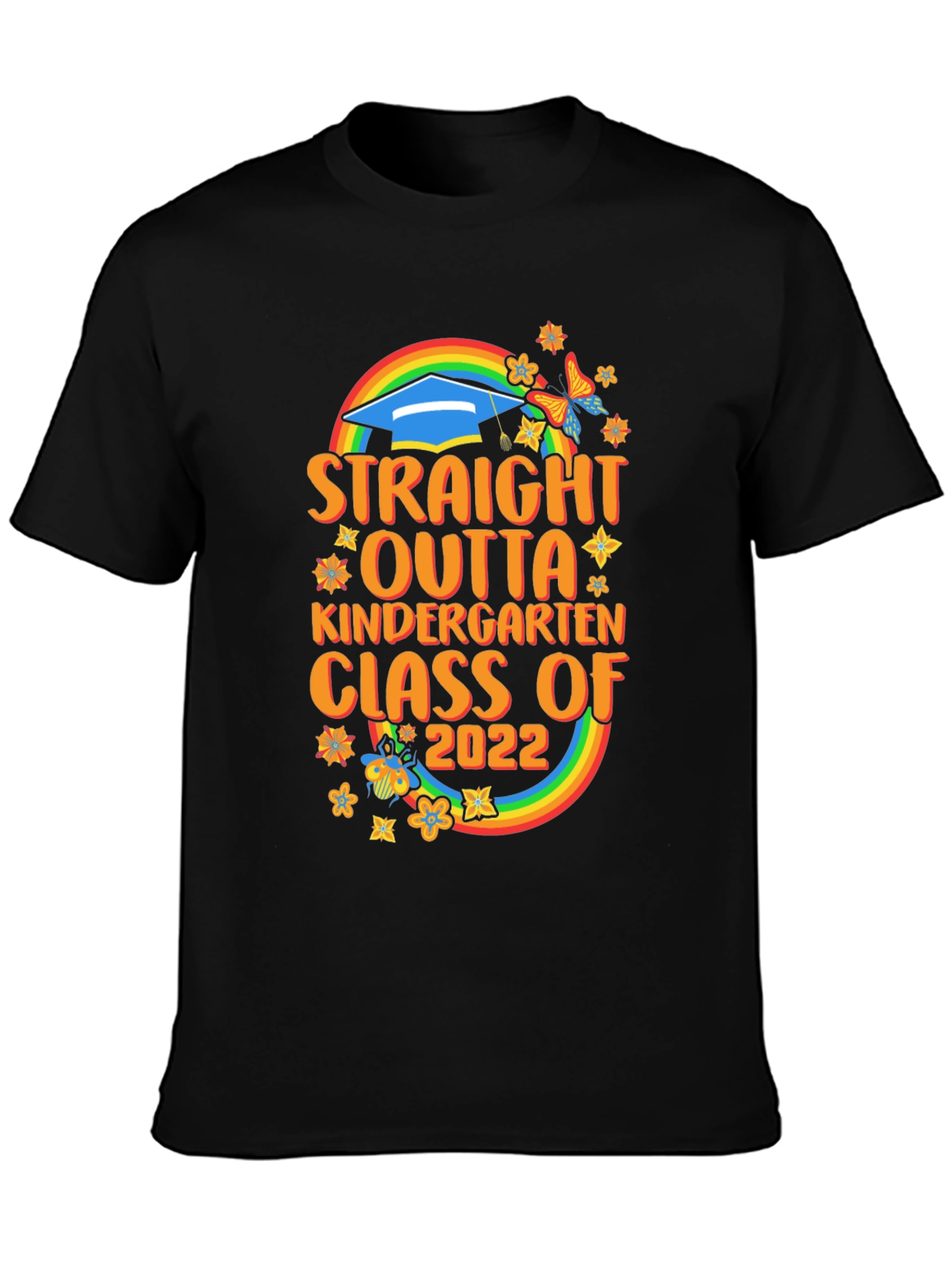 Straight Outta Kindergarten Class of 2022 Graduation T-Shirt