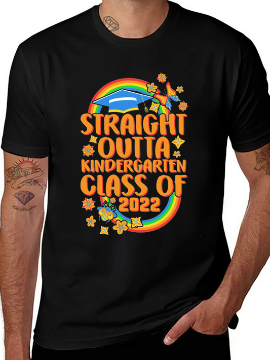 Straight Outta Kindergarten Class of 2022 Graduation T-Shirt