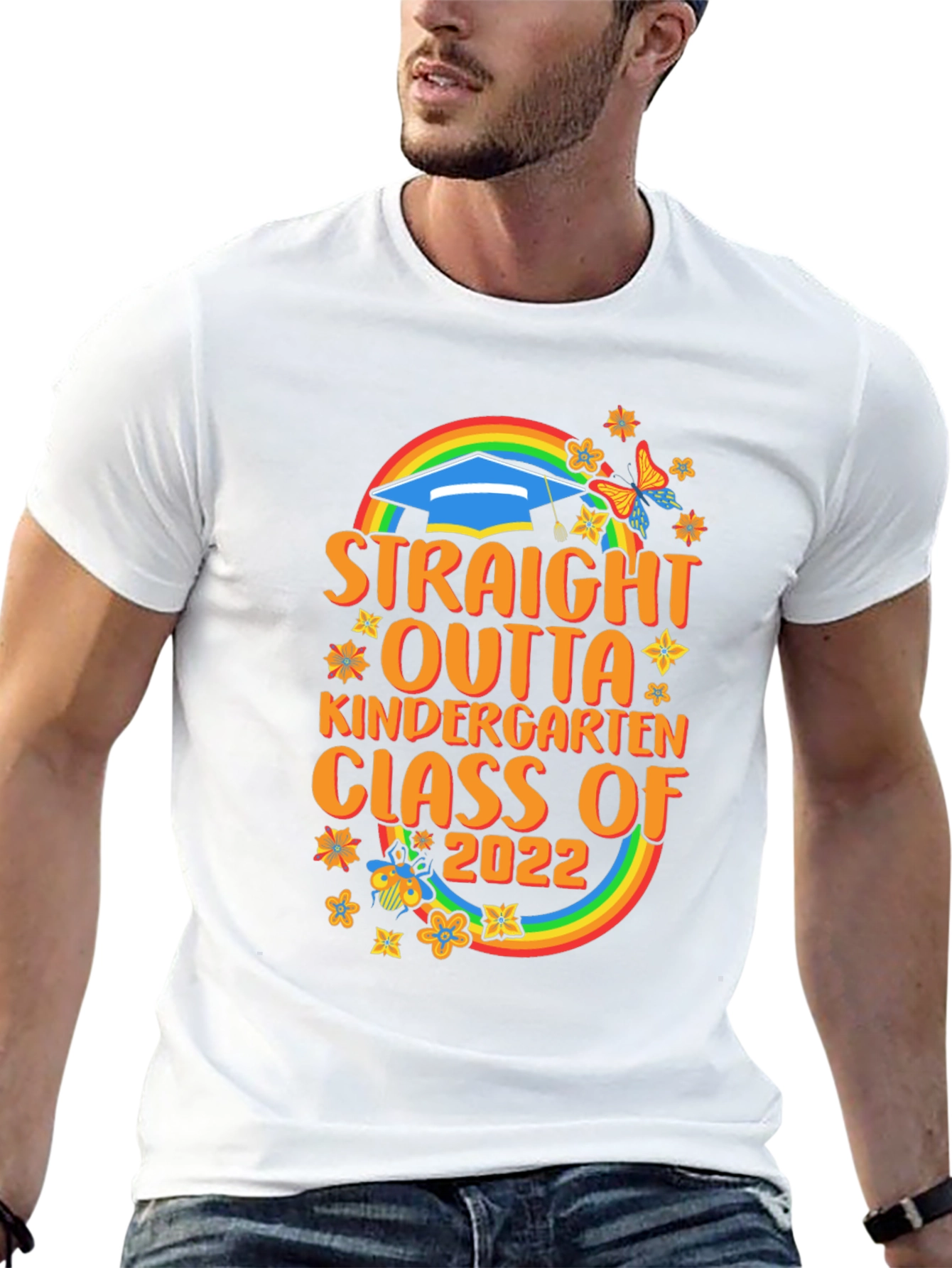 Straight Outta Kindergarten Class of 2022 Graduation T-Shirt