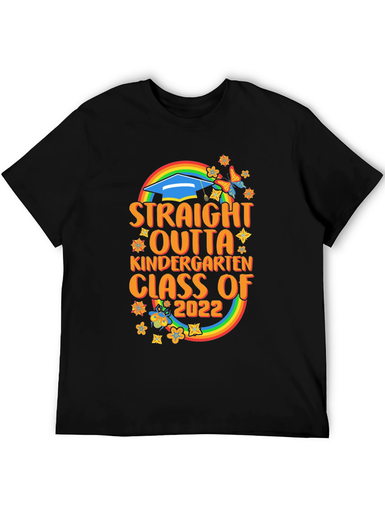 Straight Outta Kindergarten Class of 2022 Graduation T-Shirt
