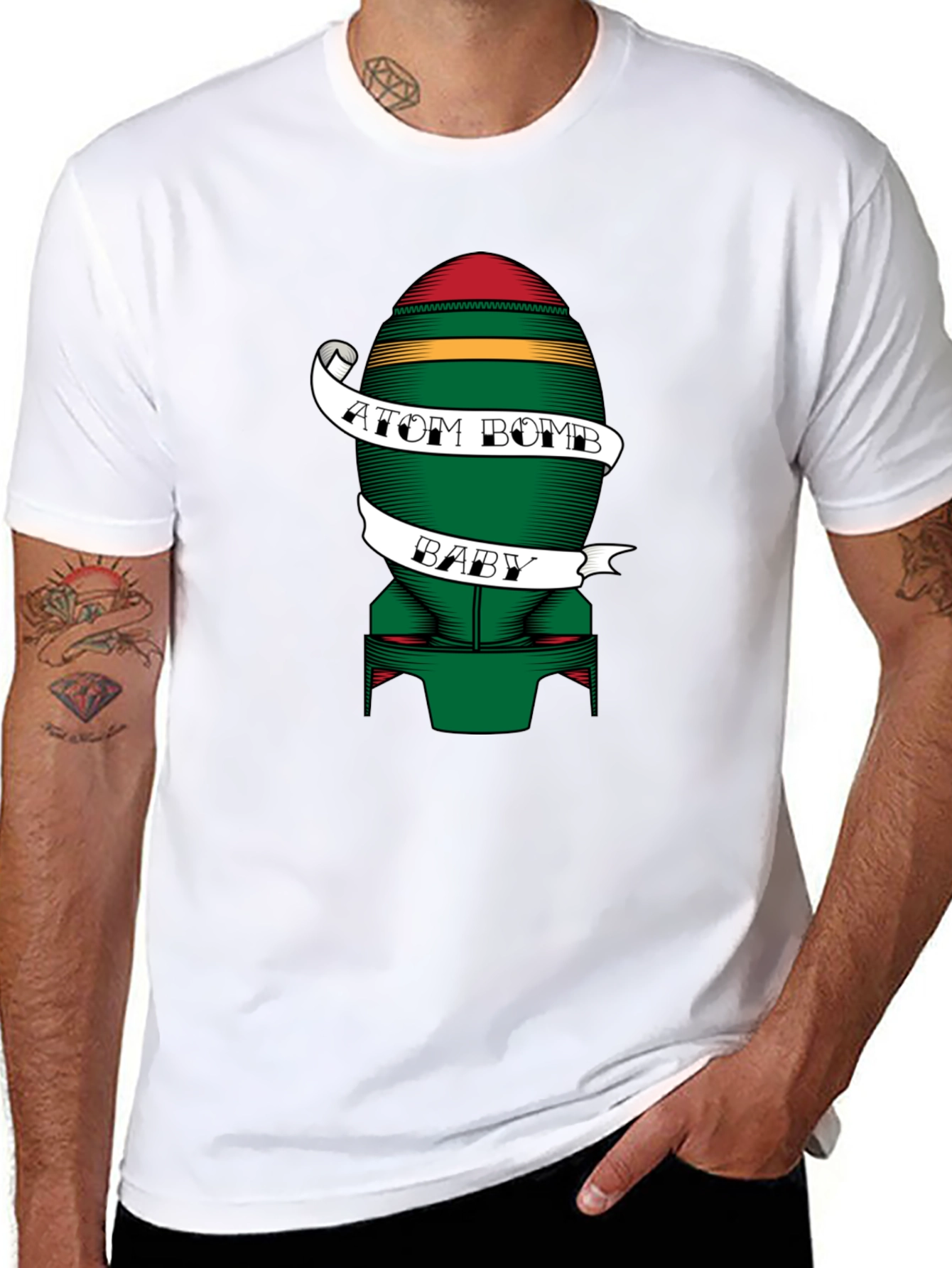 Atom Bomb Baby Graphic Tee - Cool Novelty Design