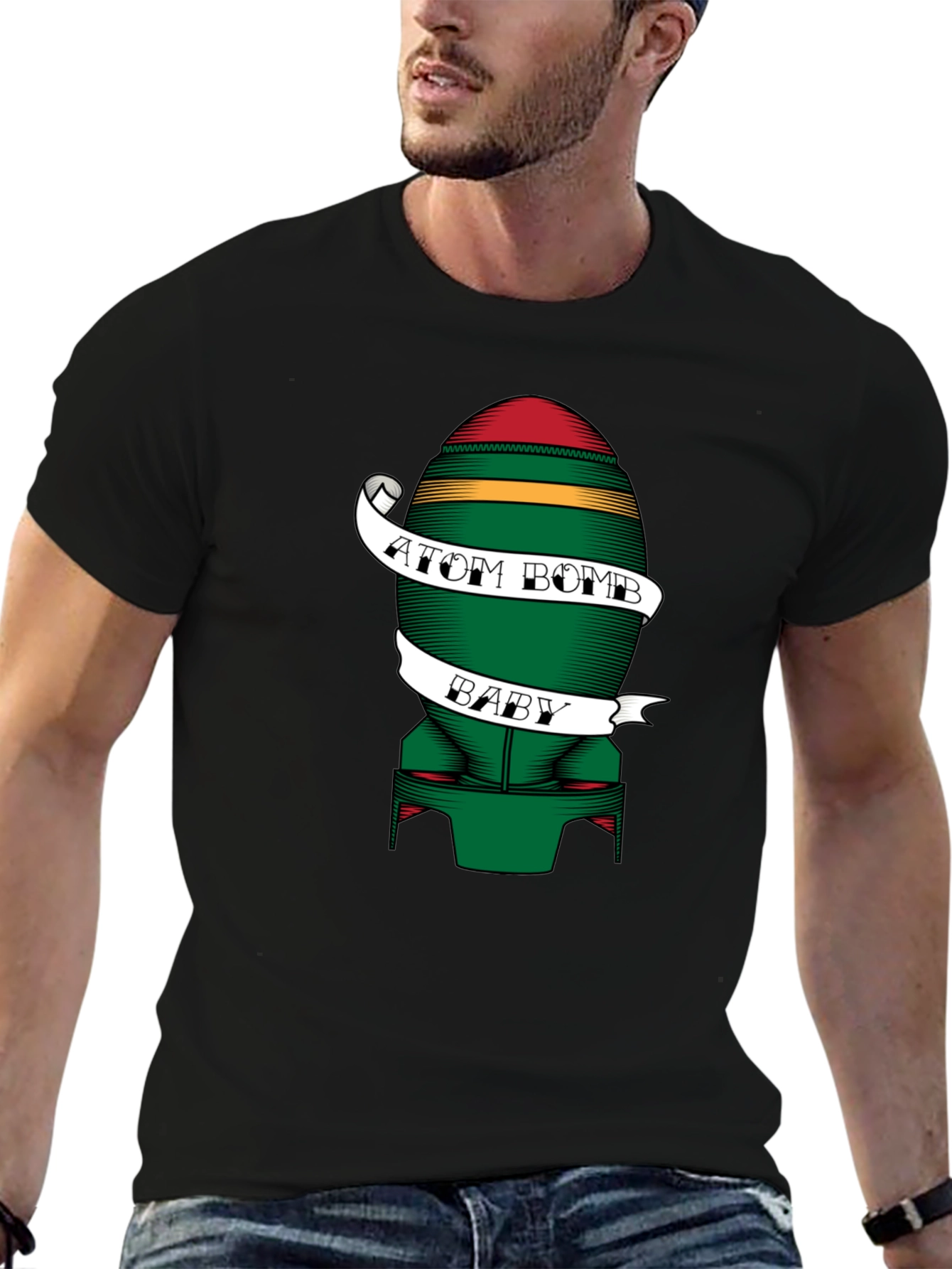 Atom Bomb Baby Graphic Tee - Cool Novelty Design