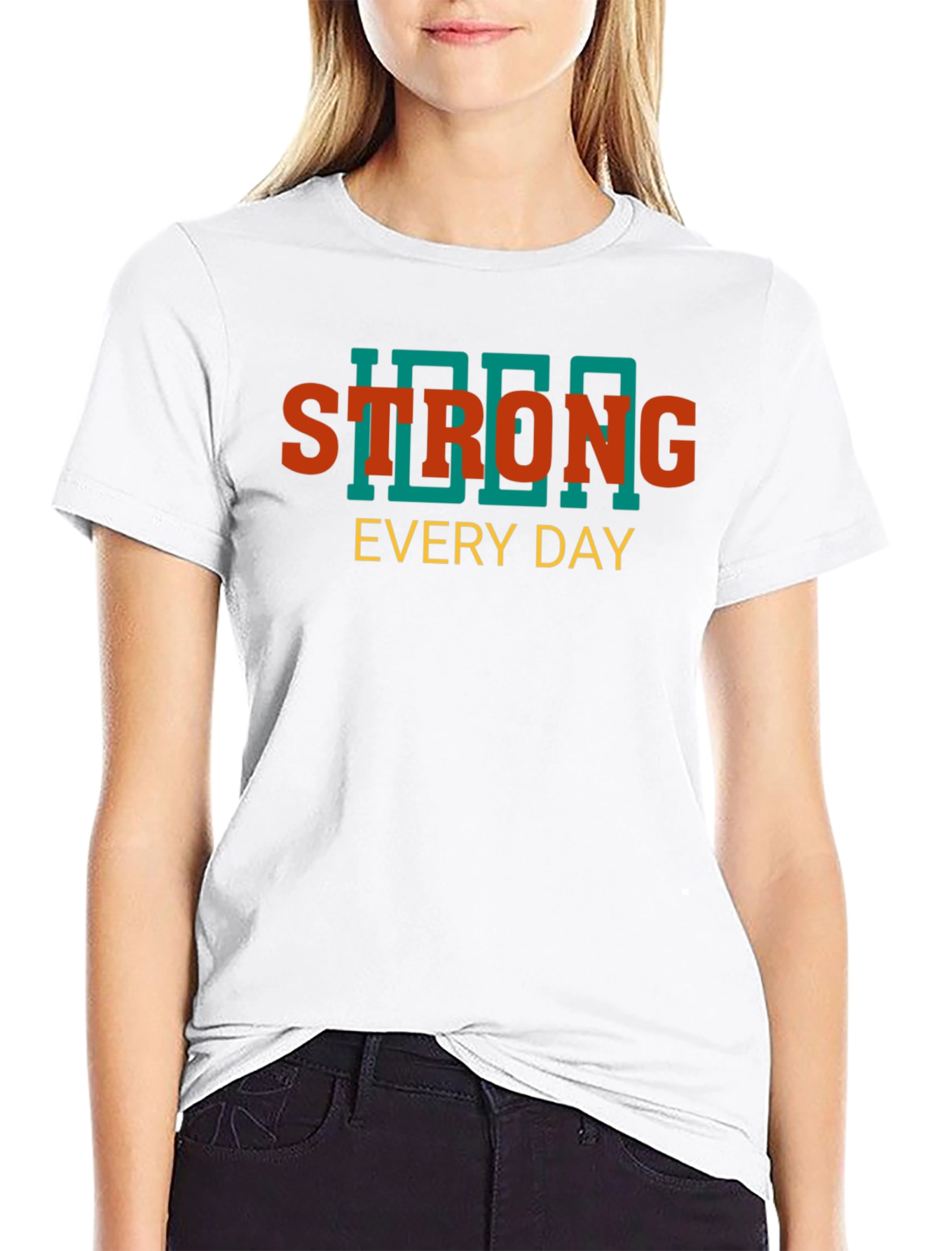 Strong Every Day Graphic Tee - Black