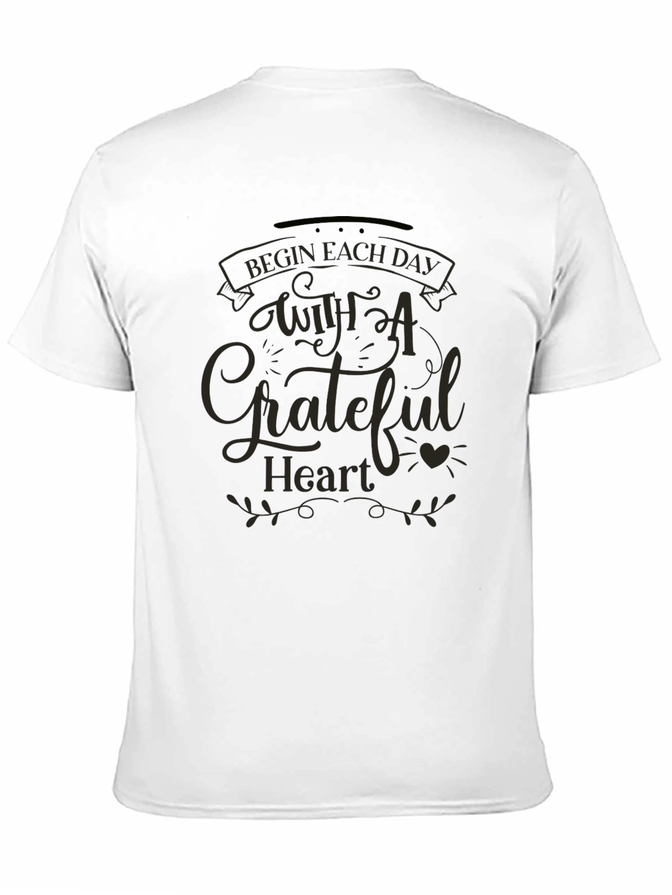 Grateful Heart Black T-Shirt