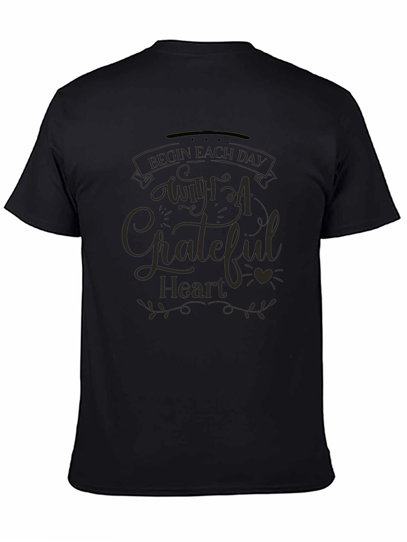 Grateful Heart Black T-Shirt