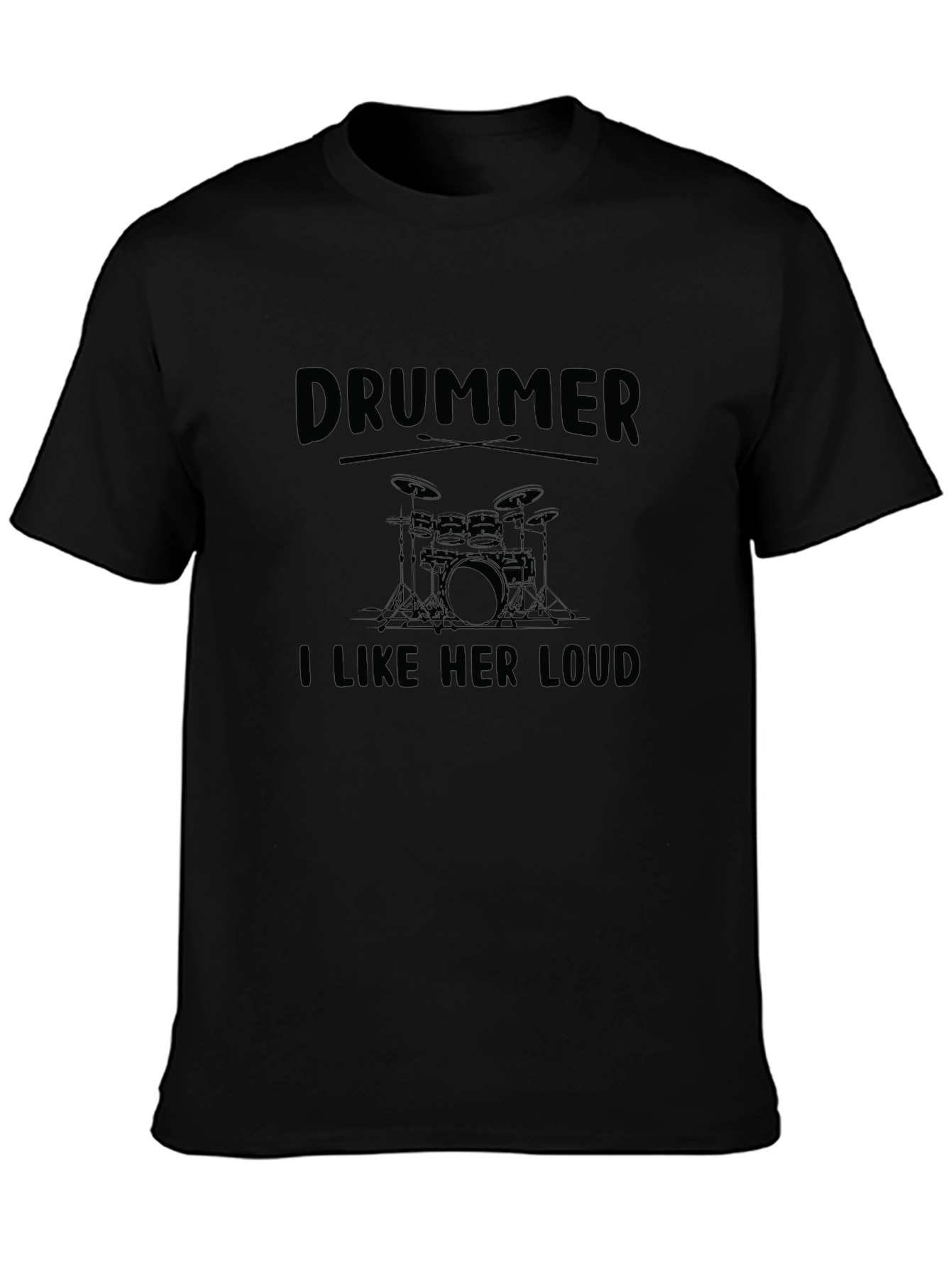 Drummer I Like Her Loud Funny Music T-Shirt