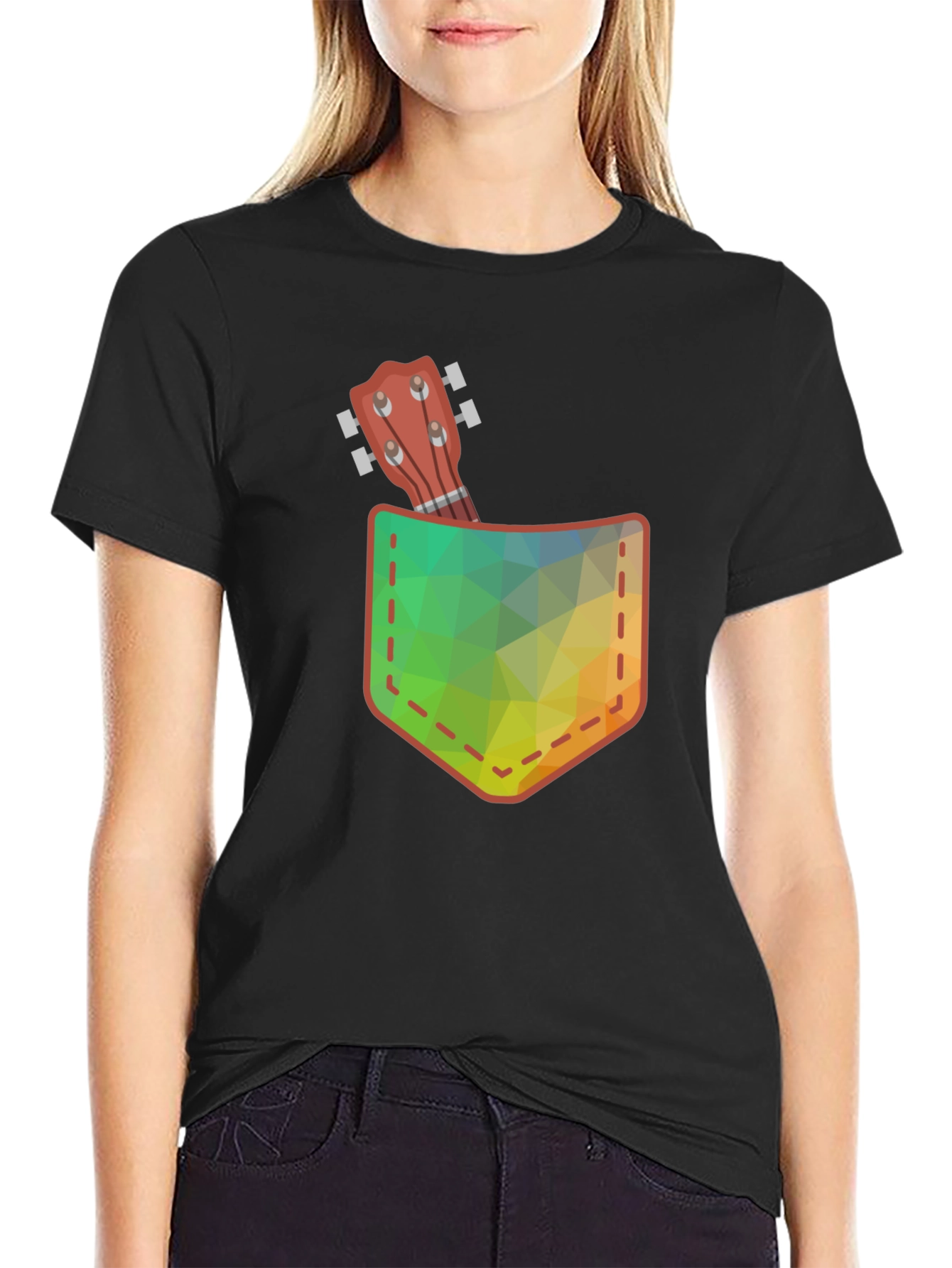 Pocket Ukulele Graphic Tee - Casual Comfort