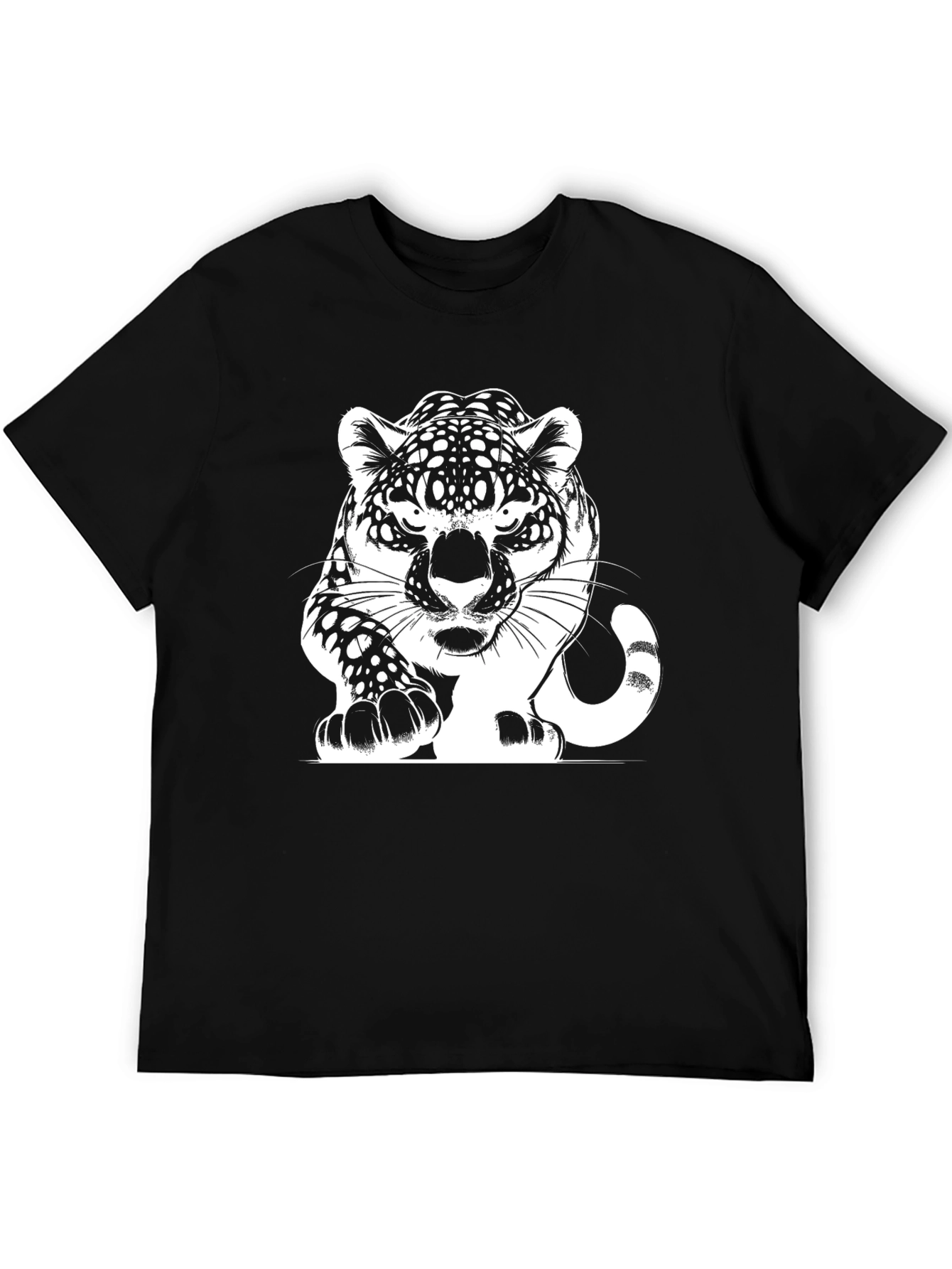 Jaguar Graphic Print Black T-Shirt
