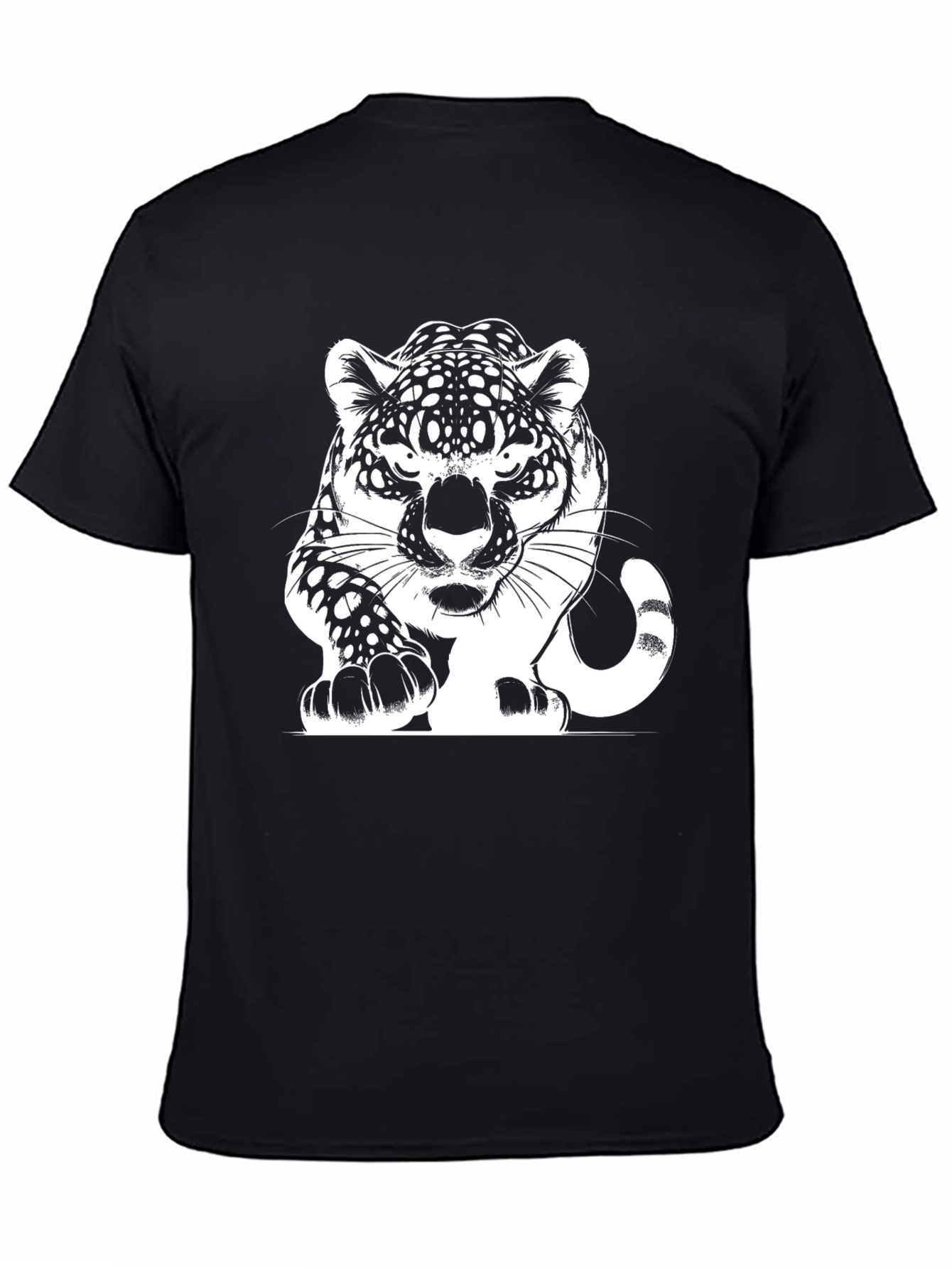 Jaguar Graphic Print Black T-Shirt