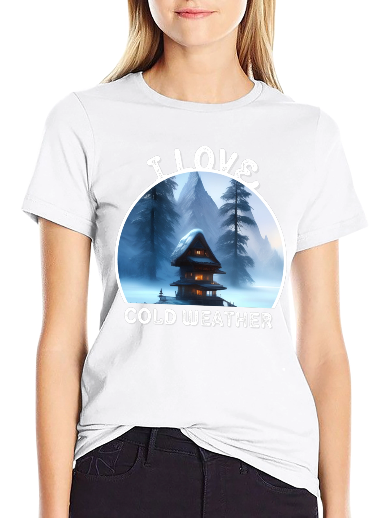 I Love Cold Weather Graphic T-Shirt