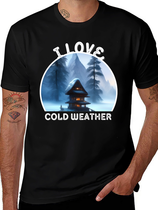 I Love Cold Weather Graphic T-Shirt