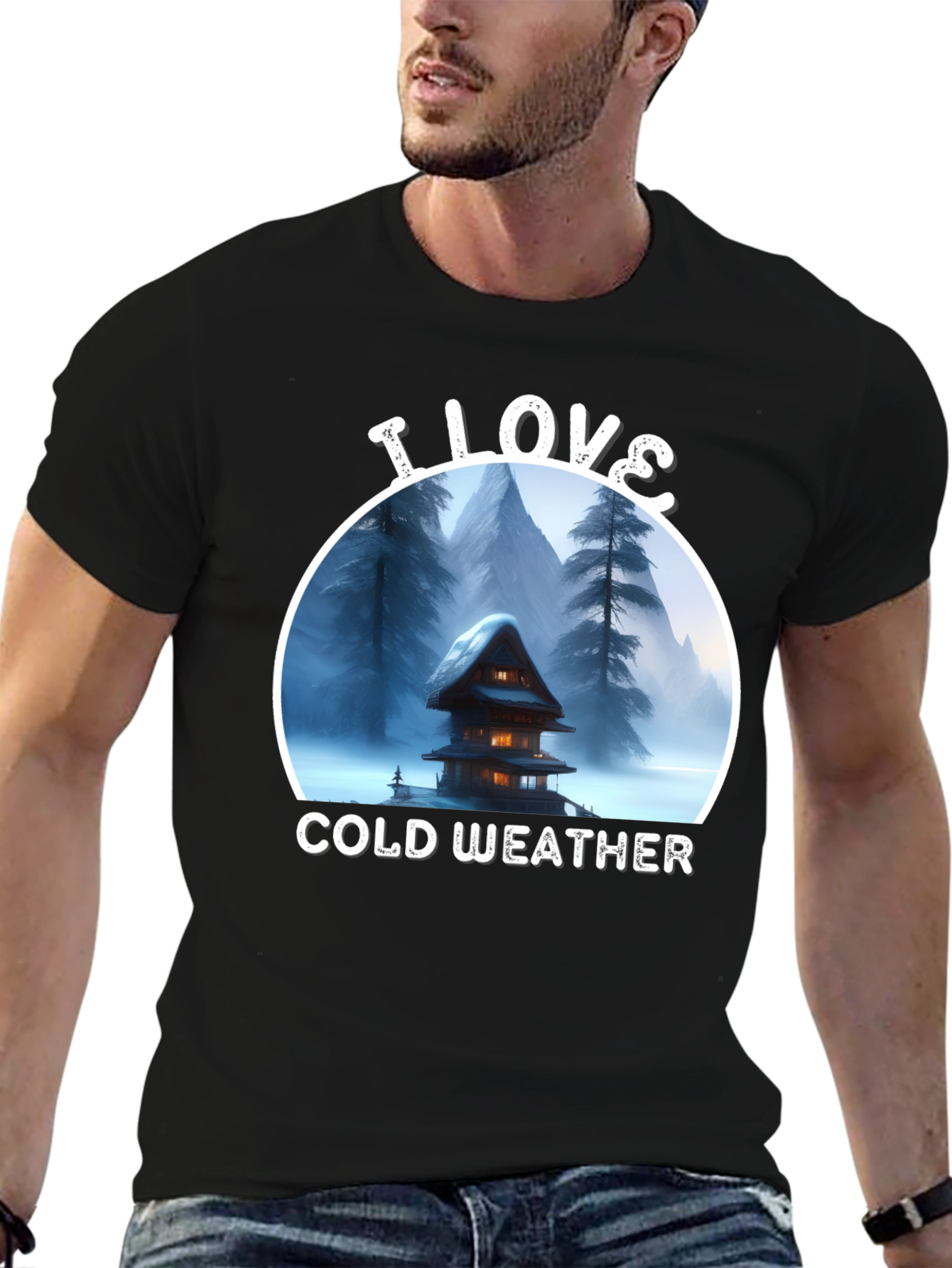 I Love Cold Weather Graphic T-Shirt