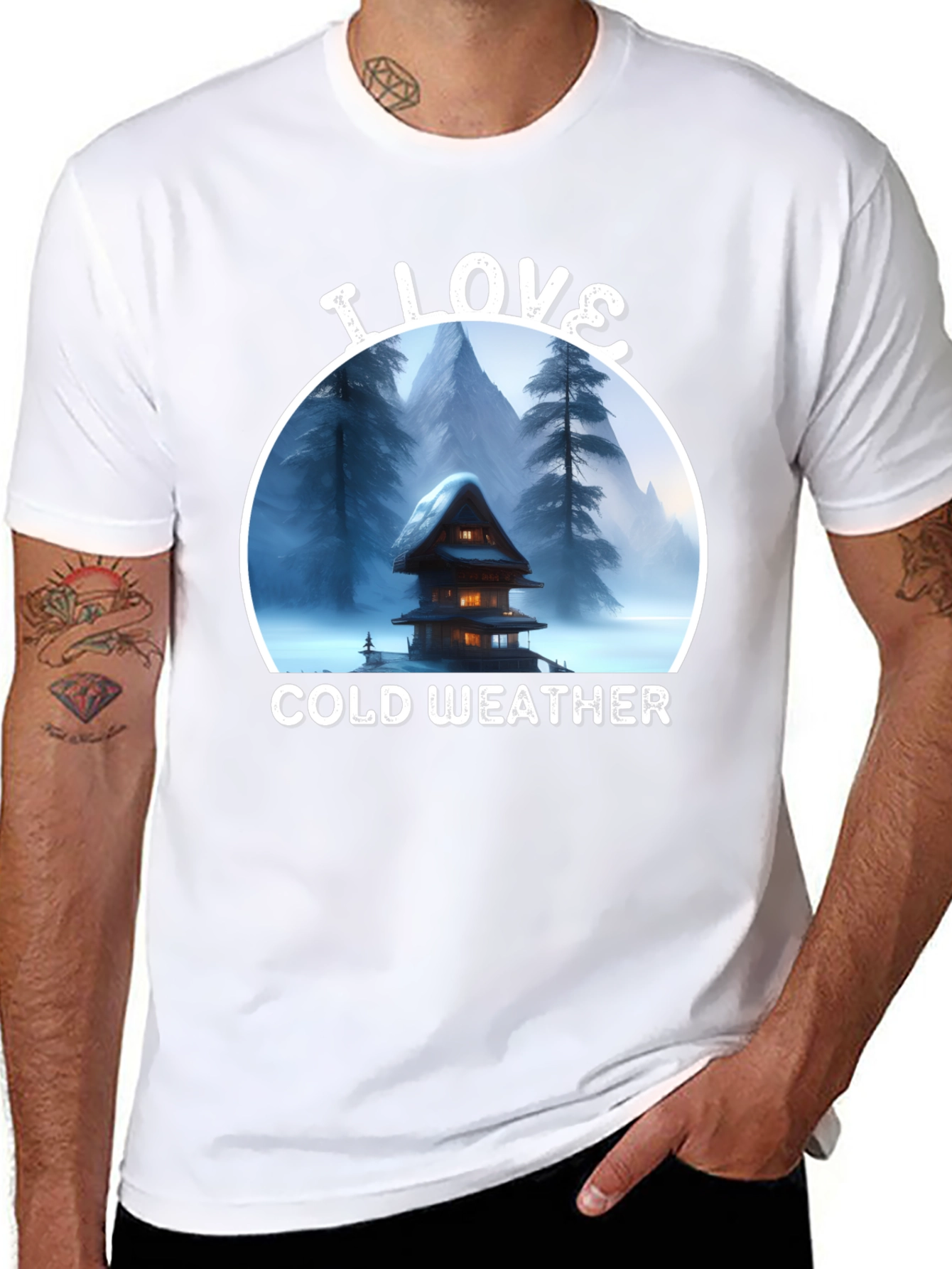 I Love Cold Weather Graphic T-Shirt