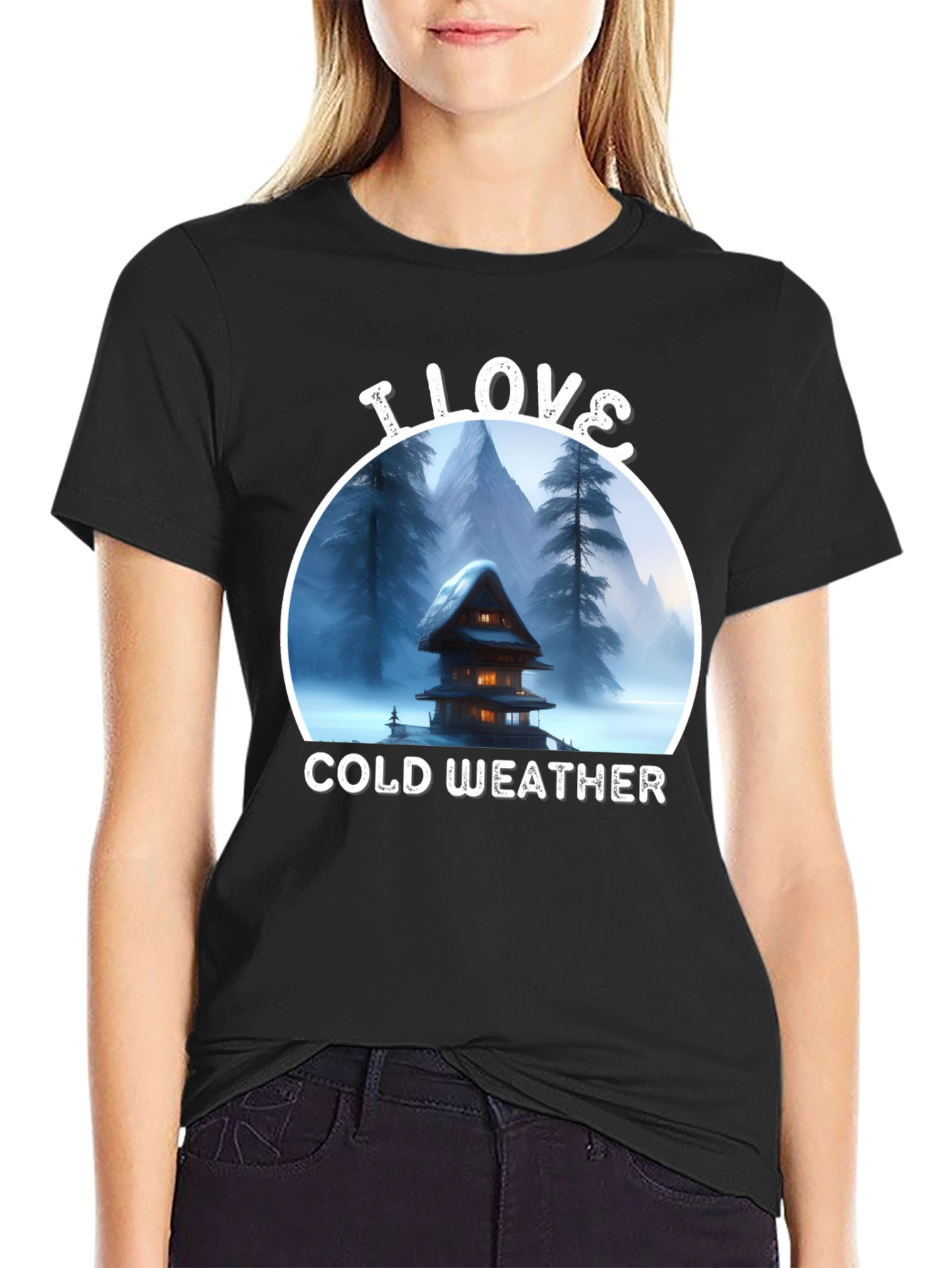 I Love Cold Weather Graphic T-Shirt