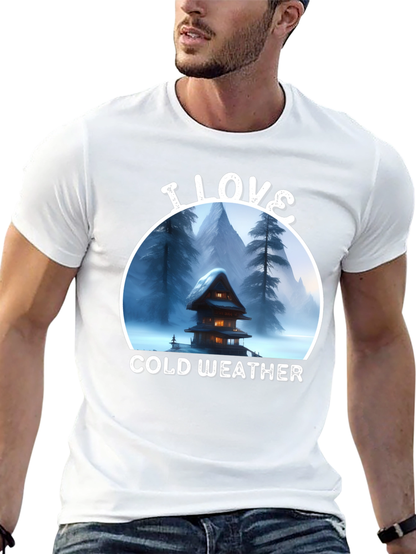 I Love Cold Weather Graphic T-Shirt