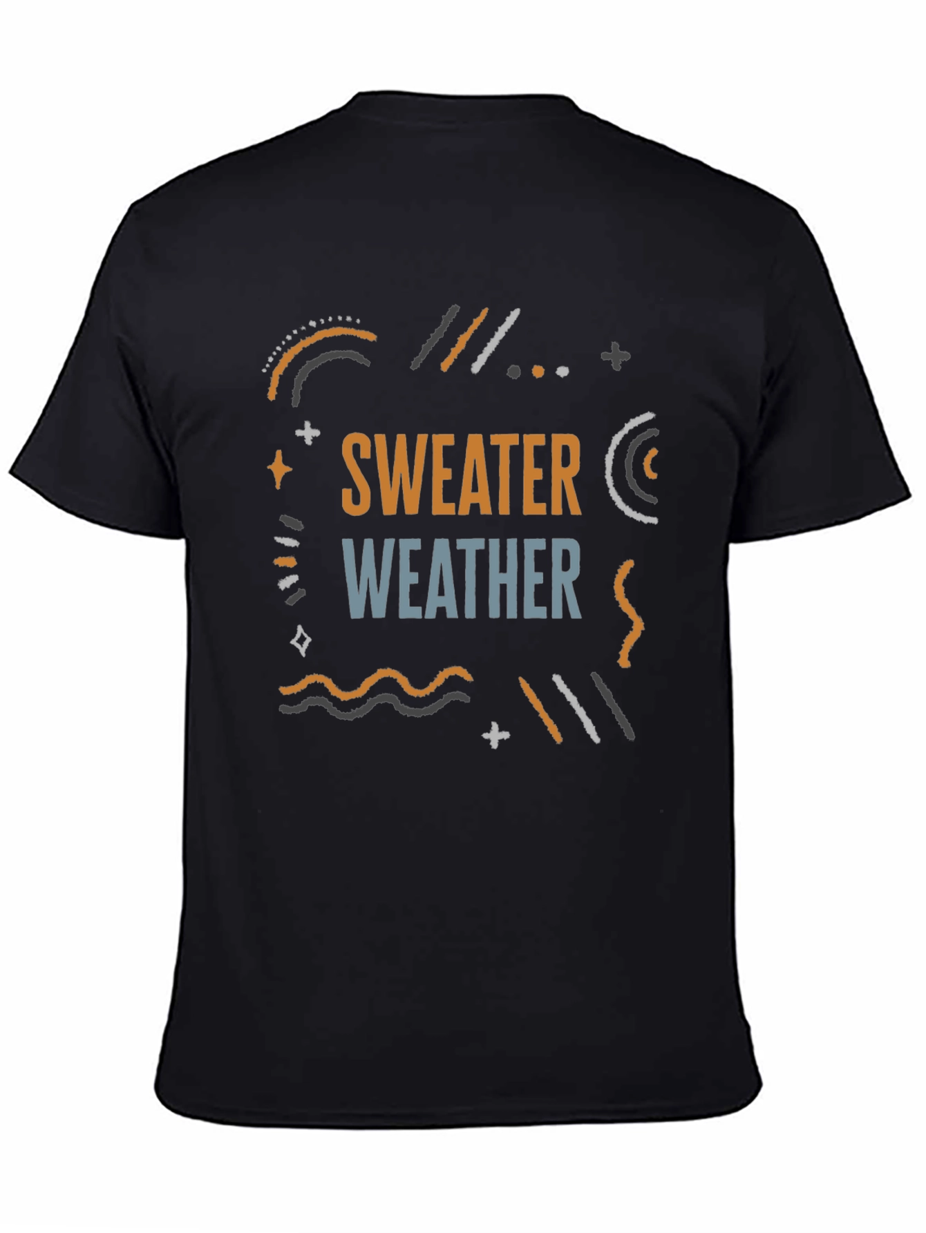 Sweater Weather Black Graphic Tee