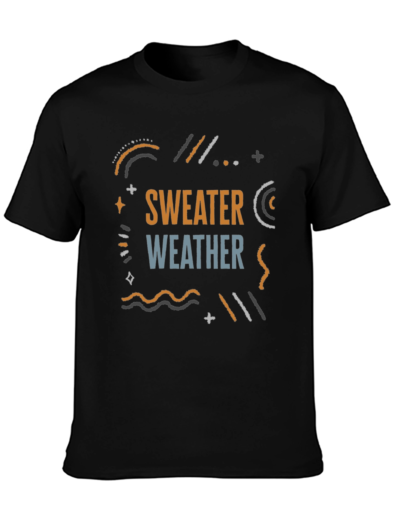 Sweater Weather Black Graphic Tee