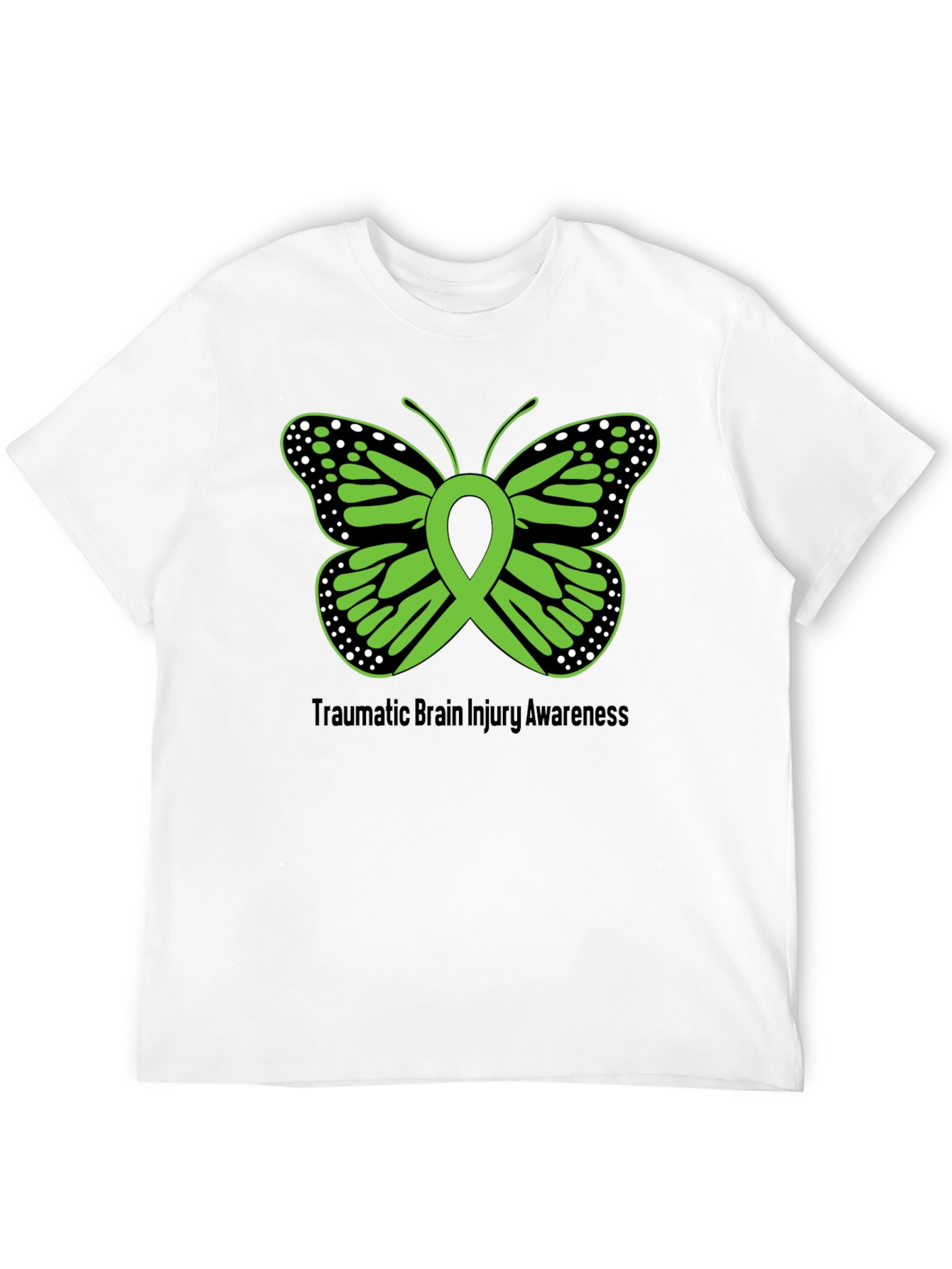 Traumatic Brain Injury Awareness Butterfly T-Shirt