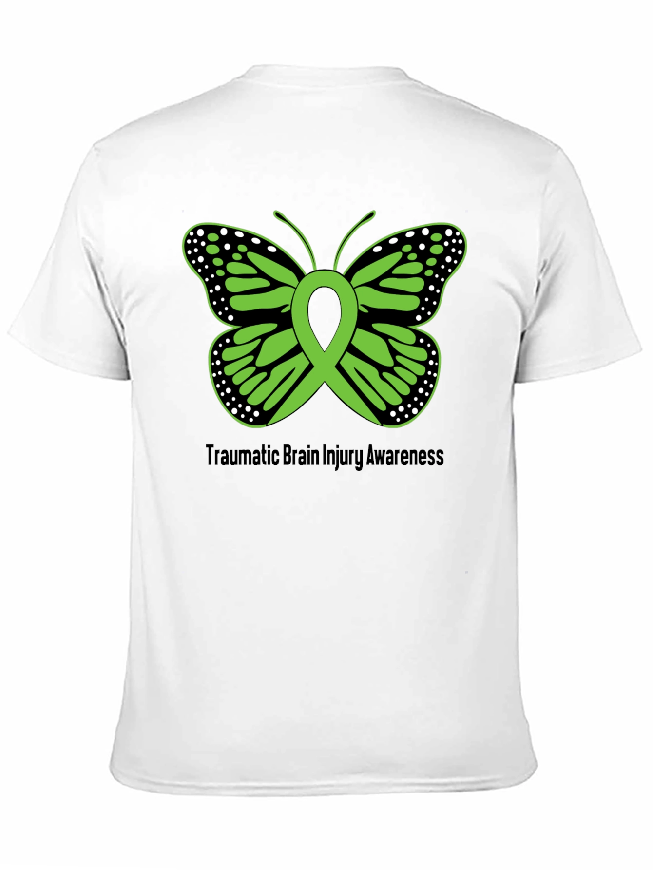 Traumatic Brain Injury Awareness Butterfly T-Shirt
